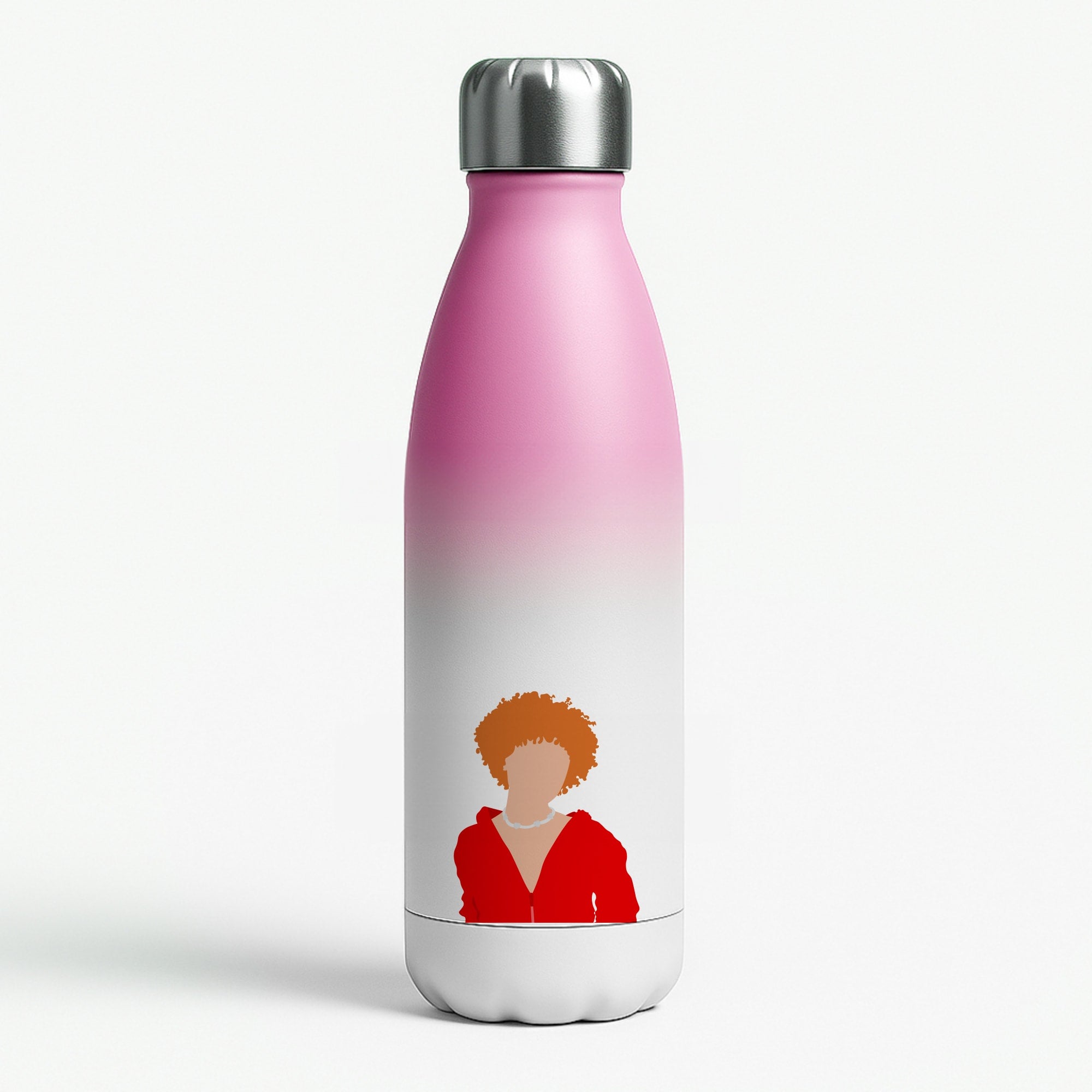 Red Hoodie - Ice Spice Pink Water Bottle