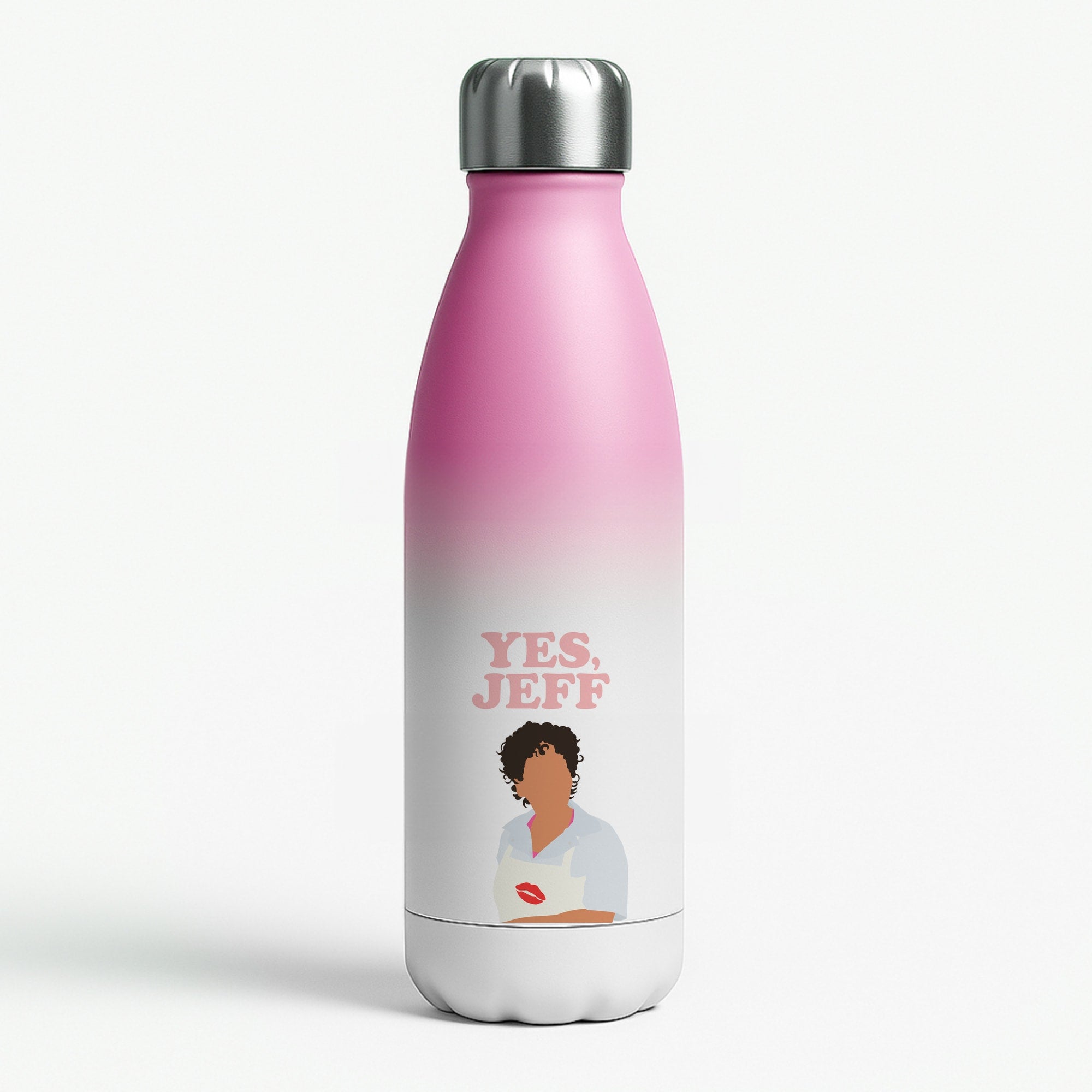 Yes Jeff Pink Water Bottle