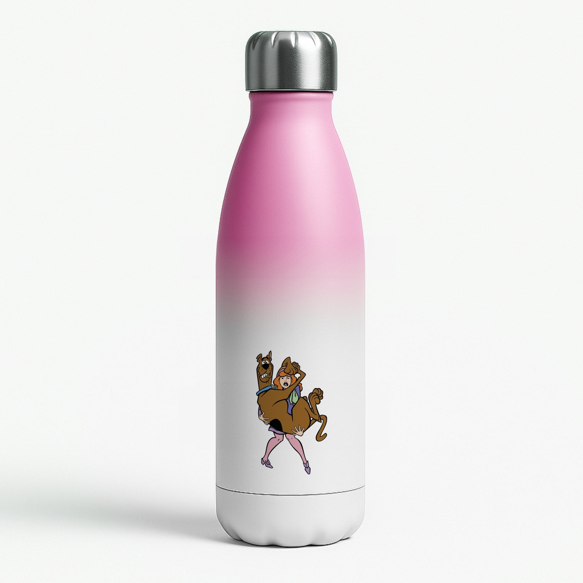 Scared - Scoob Pink Water Bottle