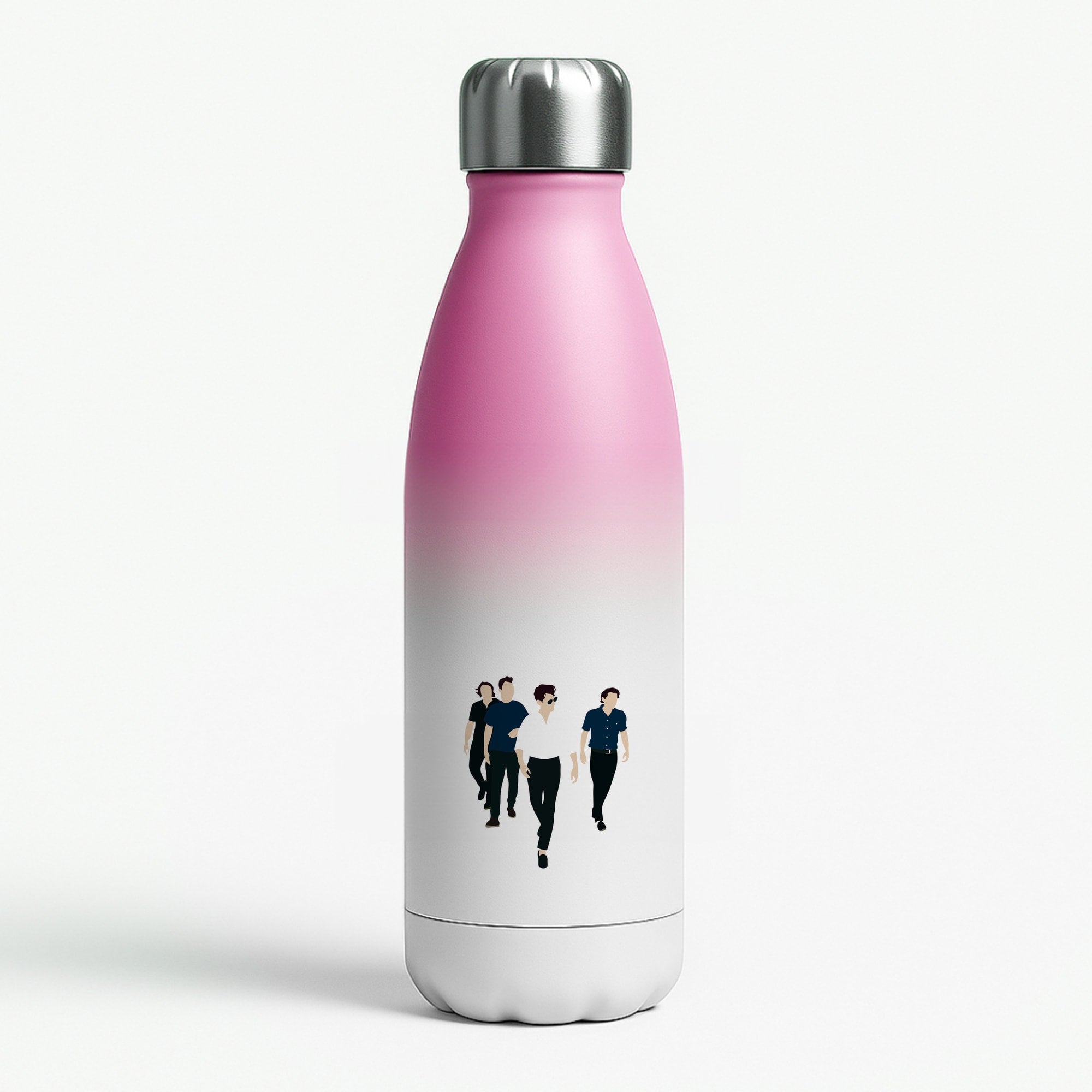 Walking Pink Water Bottle
