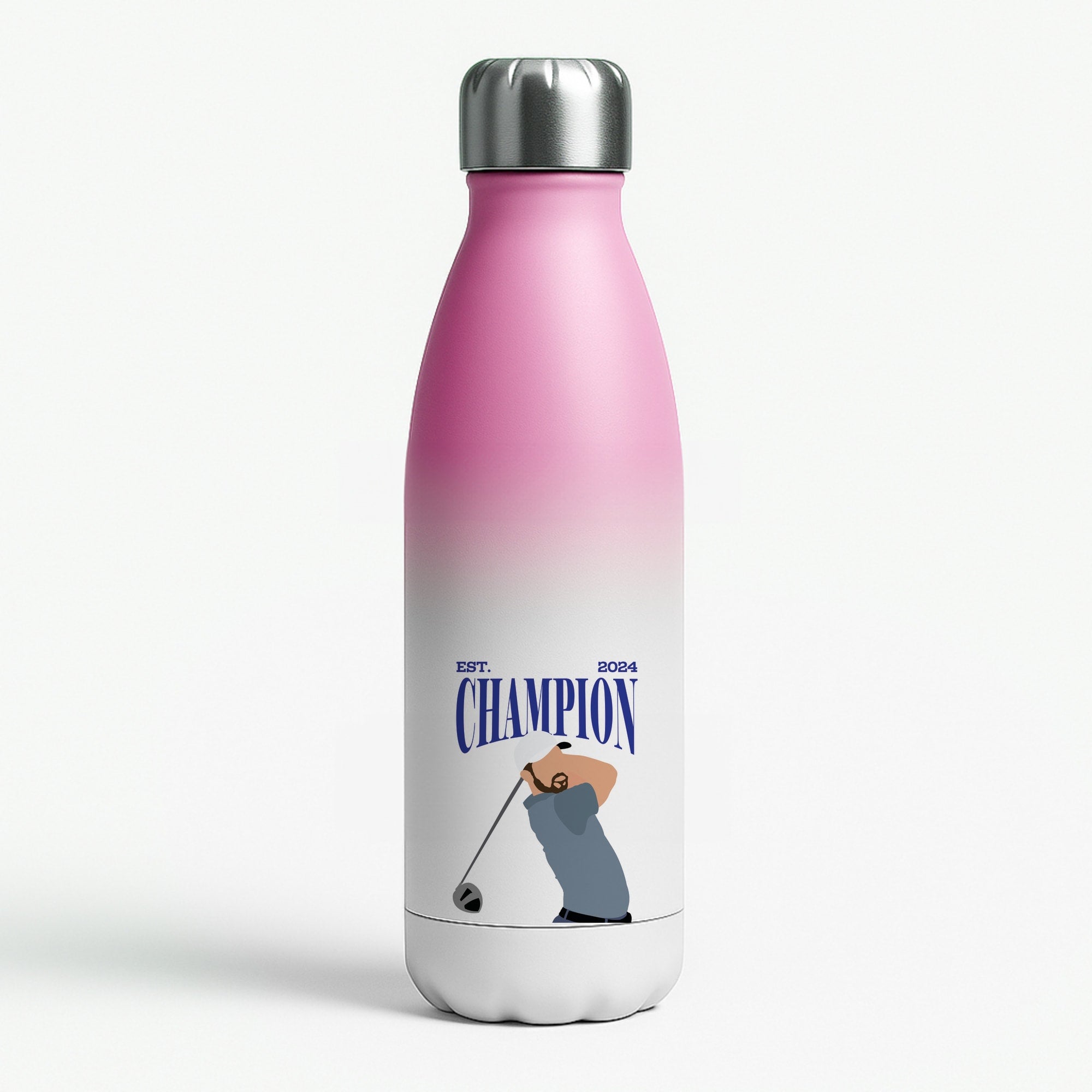 Schauffele Champion 2024 Pink Water Bottle