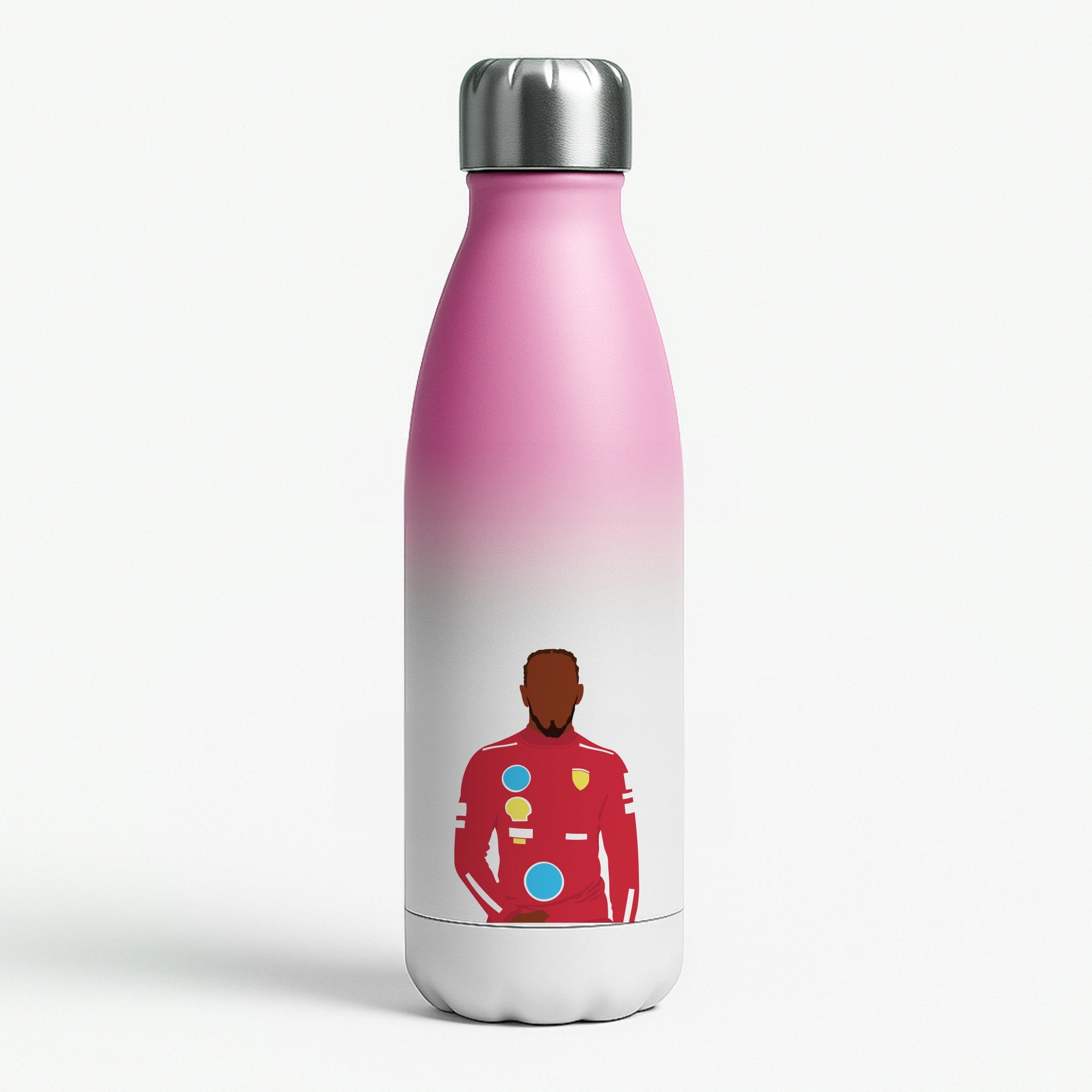 Hamilton In Red Pink Water Bottle
