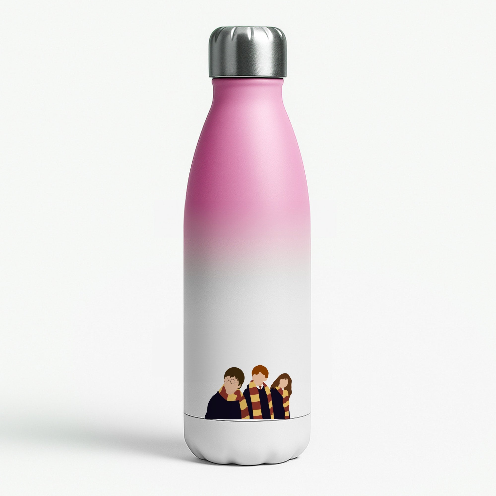 Wizard Cartoons Pink Water Bottle