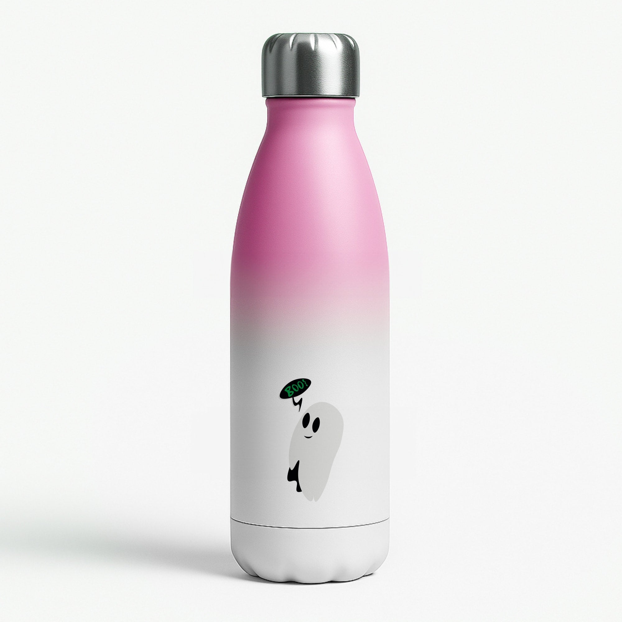 Halloween Pattern 2 Pink Water Bottle