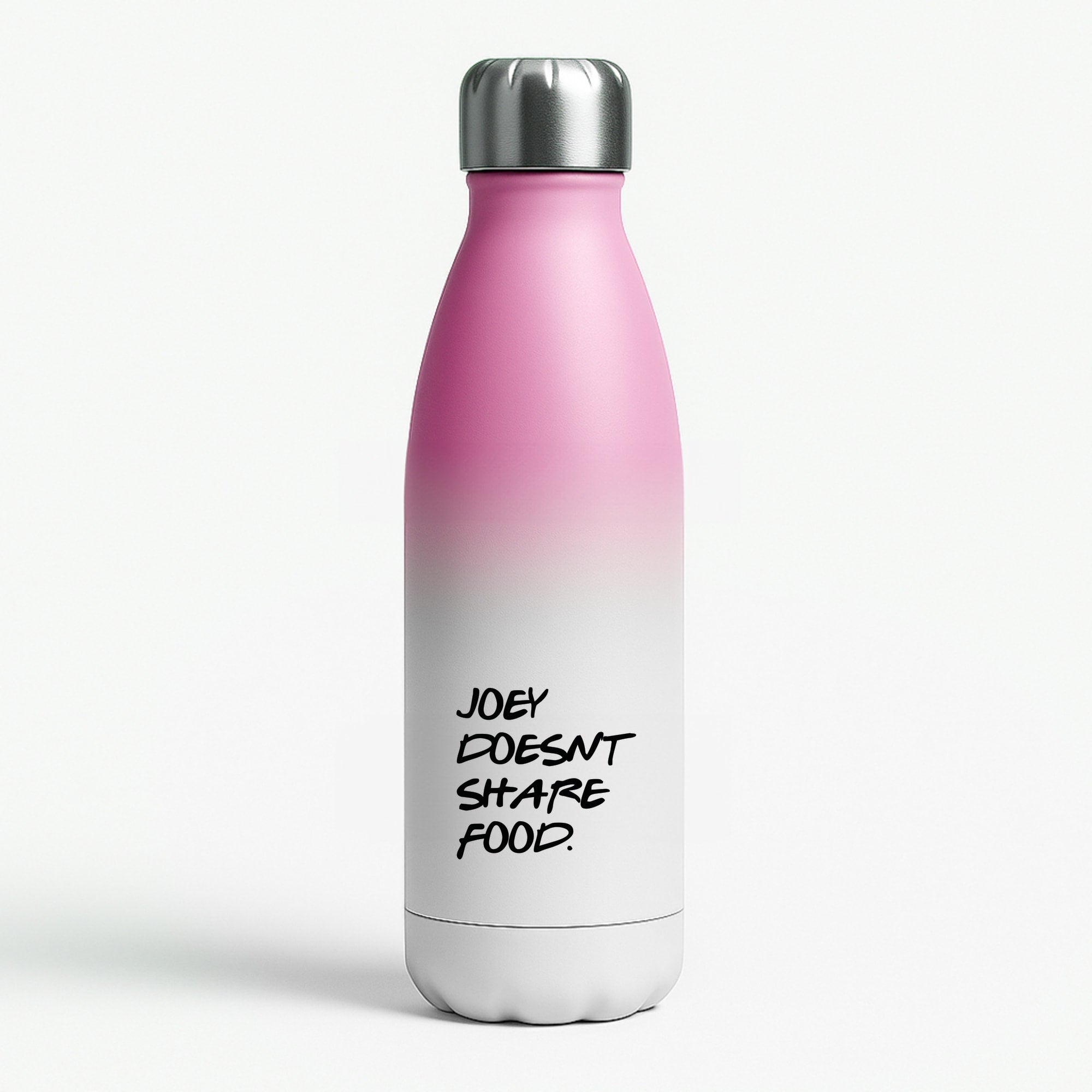 Joey Doesn't Share Food, Black Pink Water Bottle