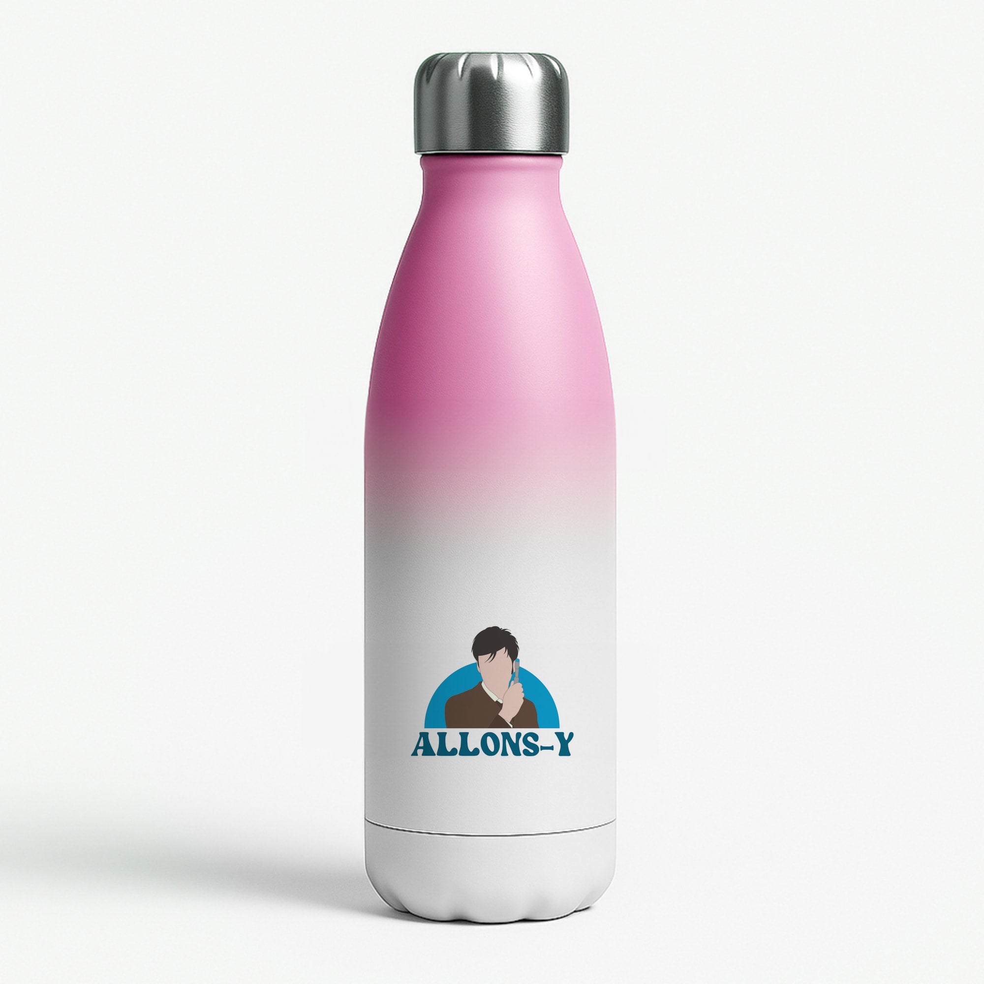 Allons-y Pink Water Bottle