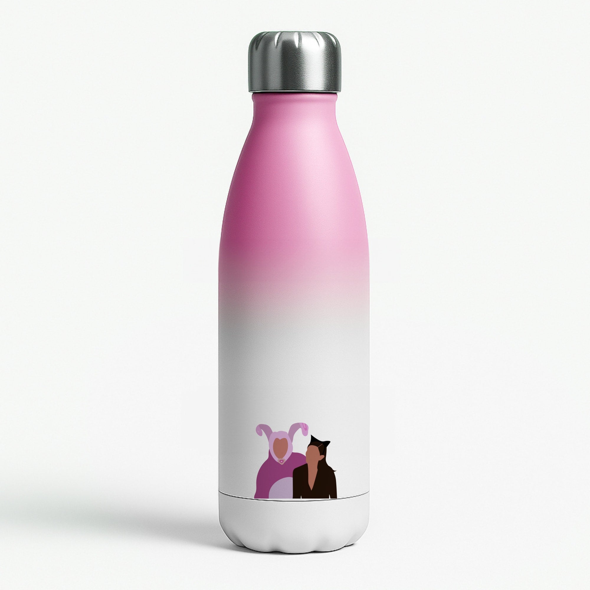 A Geller Halloween Pink Water Bottle