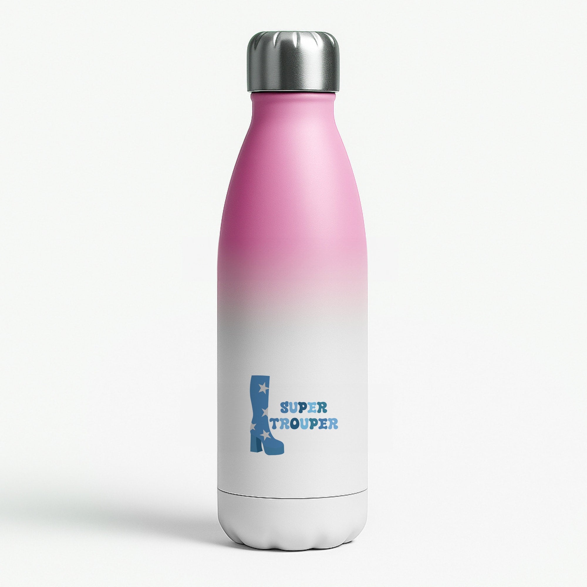 Super Trouper Pink Water Bottle