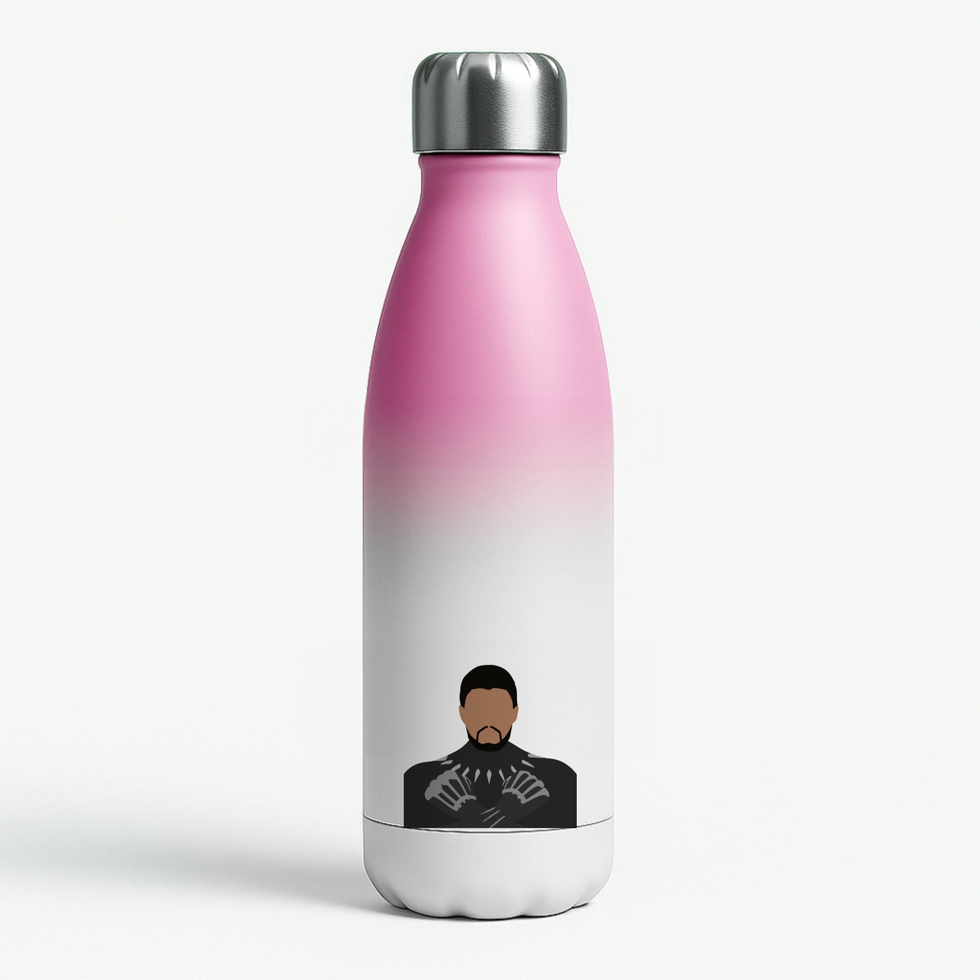 Black Panther Pink Water Bottle