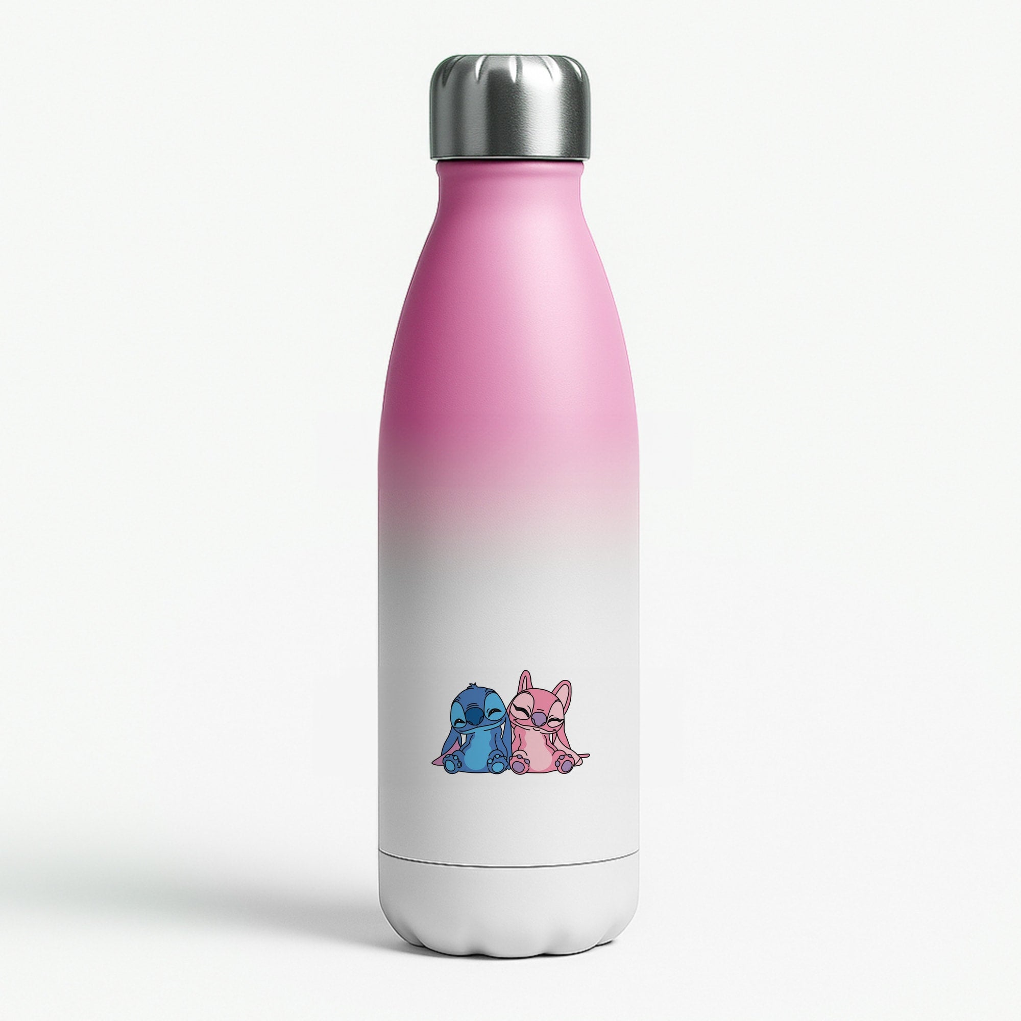 Best Friends - Pink Alien Pink Water Bottle