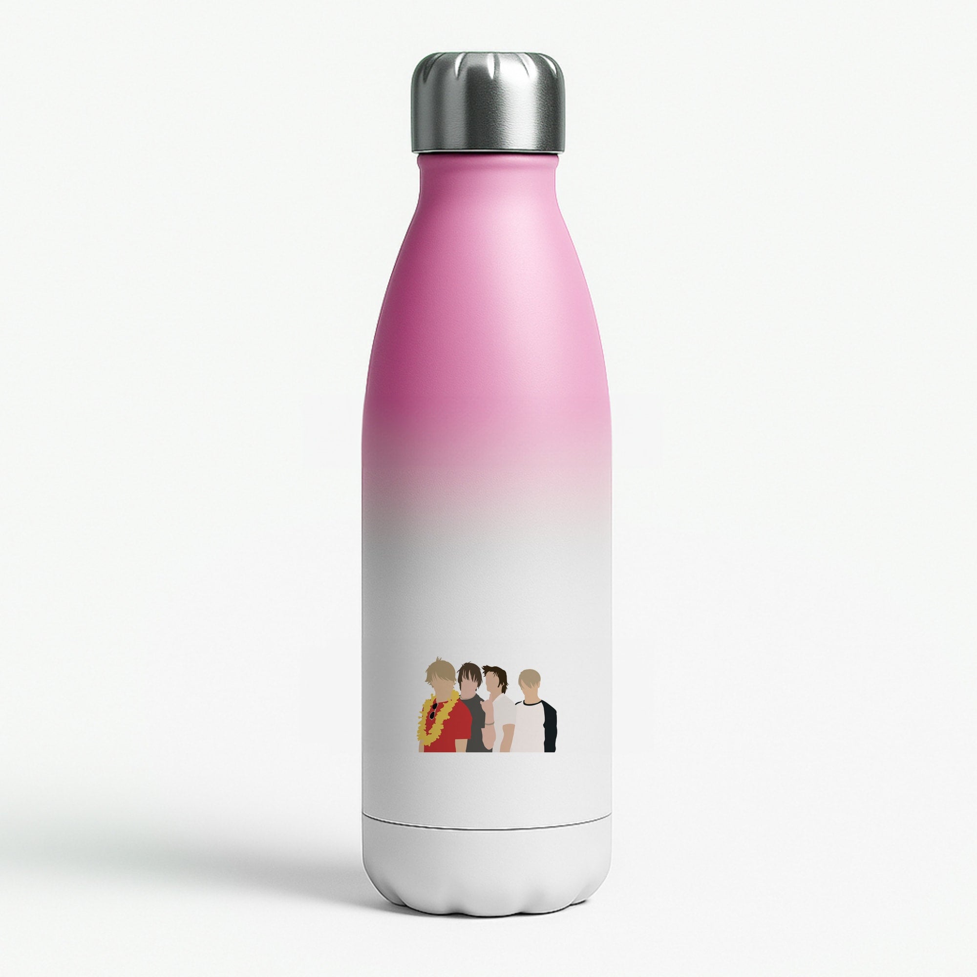 Band Members - McFly Pink Water Bottle