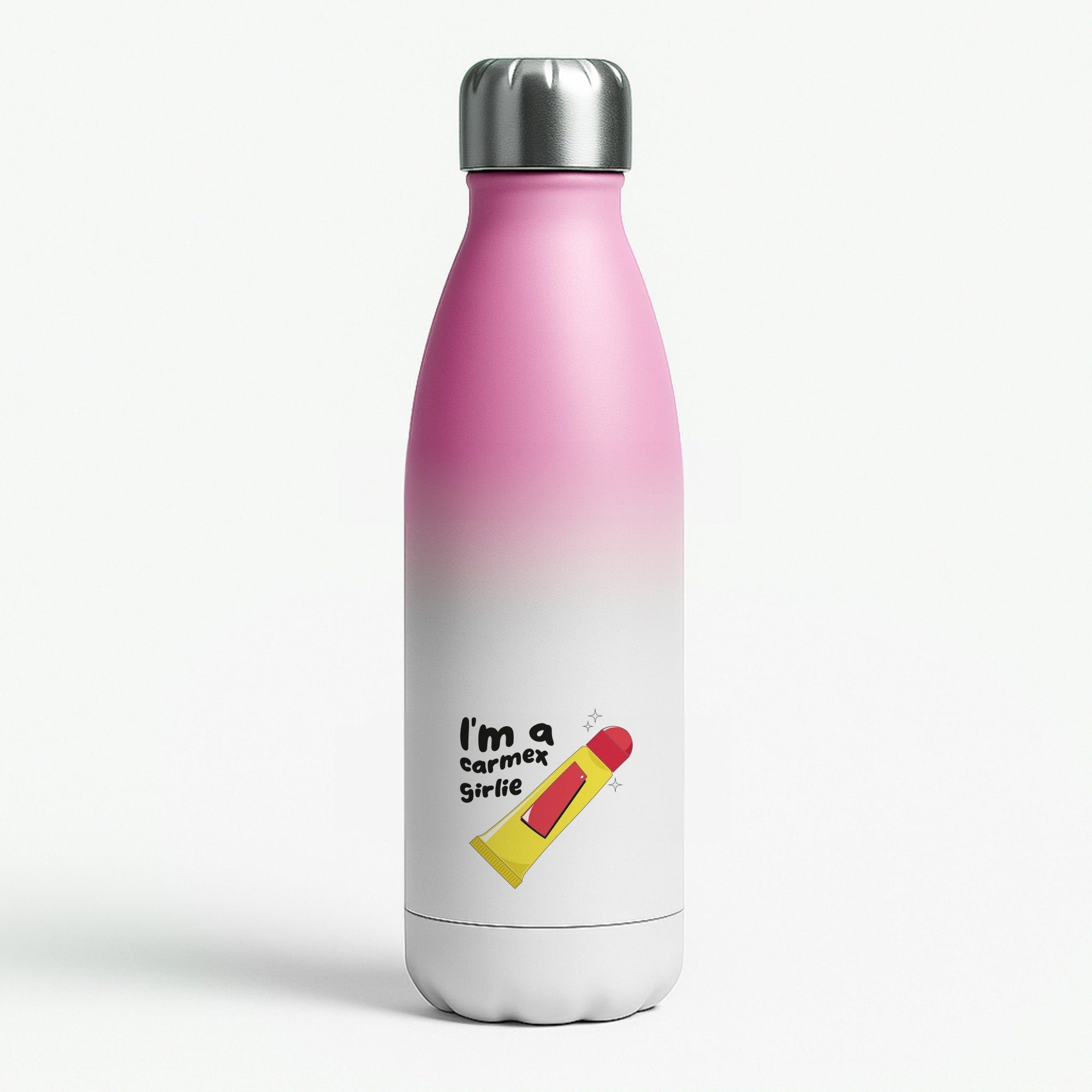 I'm A Carmex Girlie - Chamberlain Pink Water Bottle