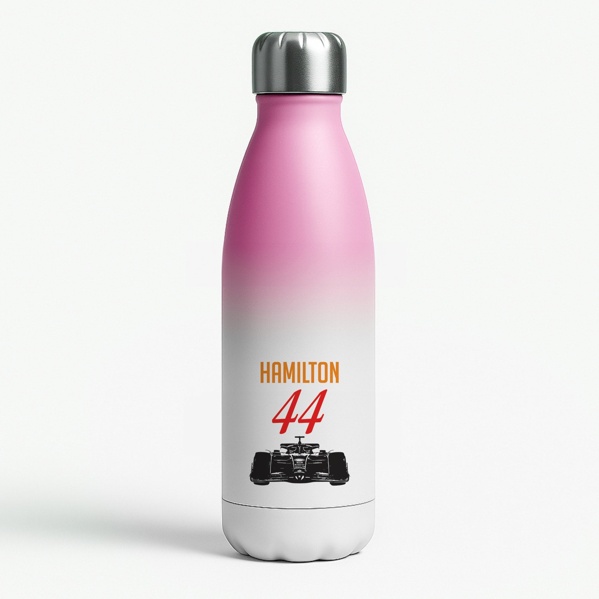 F1 Car Hamilton Pink Water Bottle