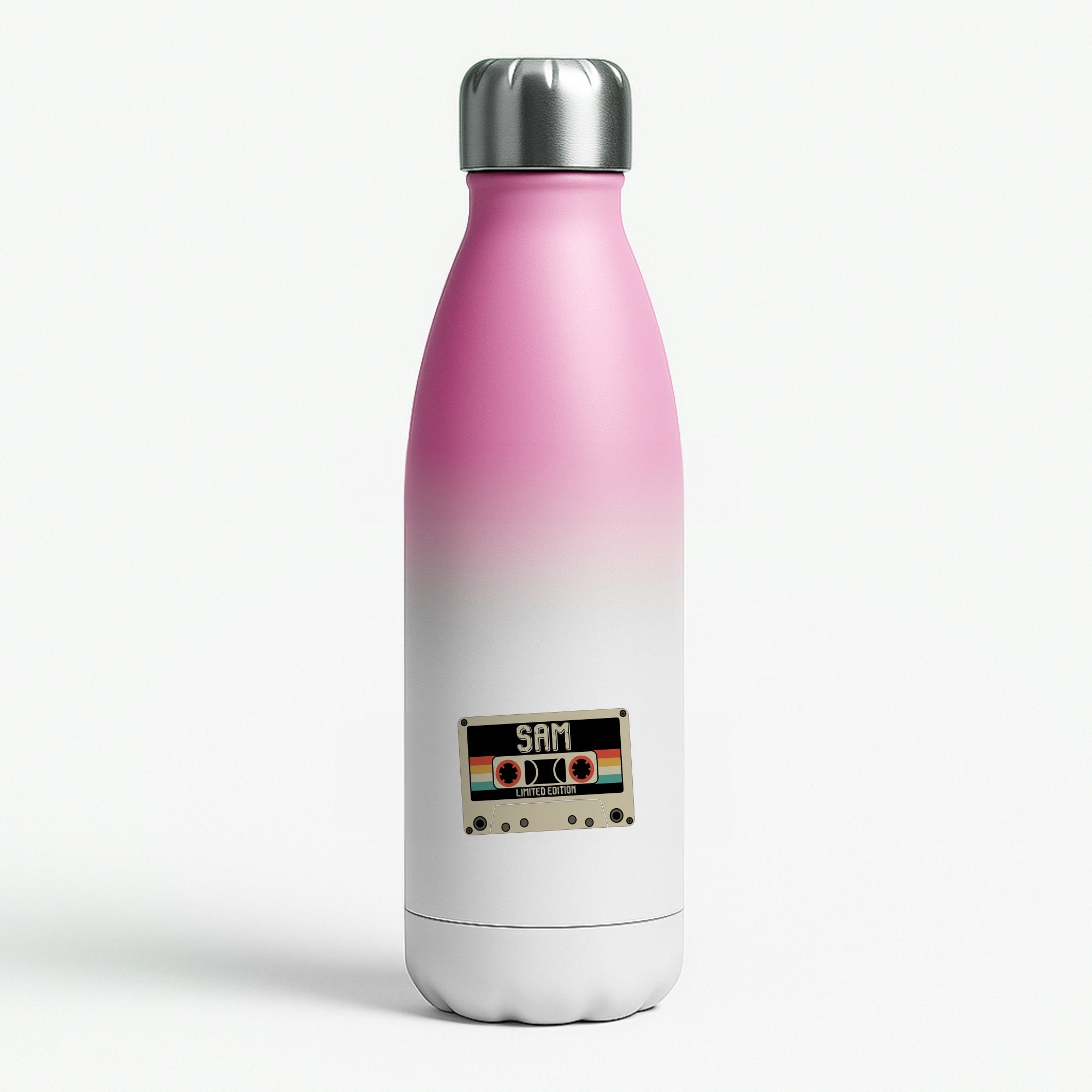 Cassette Tape - Fender Pink Water Bottle