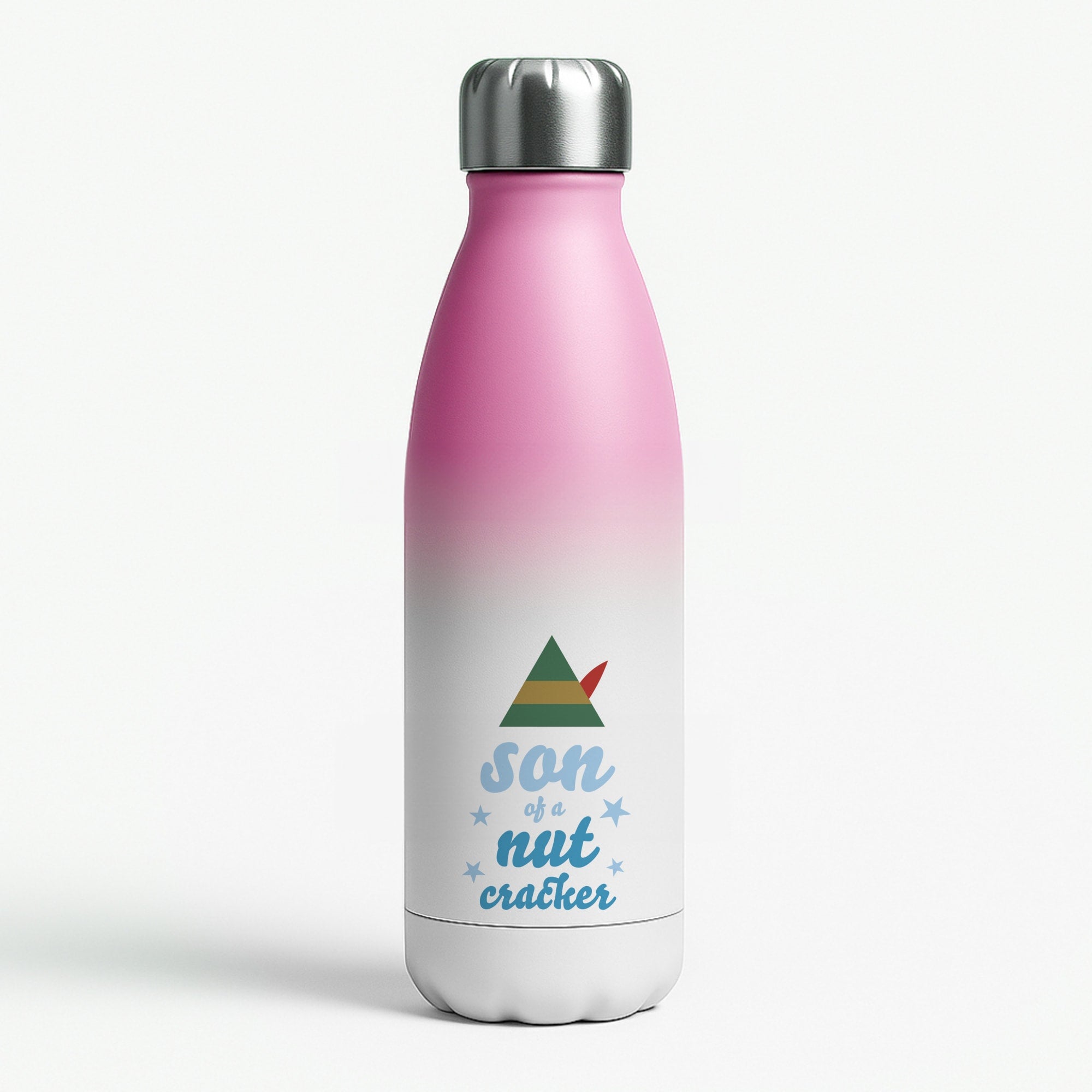 Son Of A Nut Cracker - Elf Pink Water Bottle