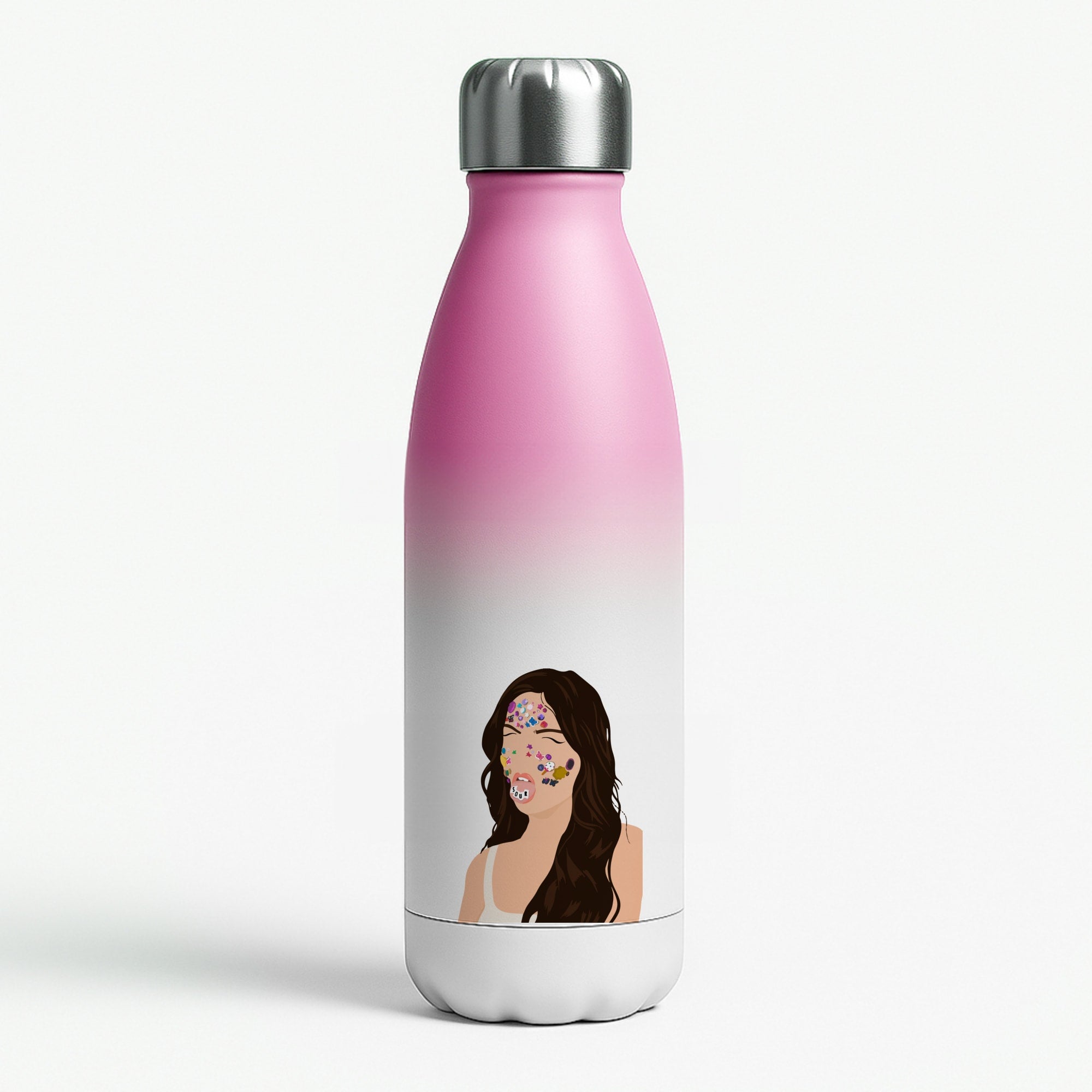 Sour - Olivia Pink Water Bottle