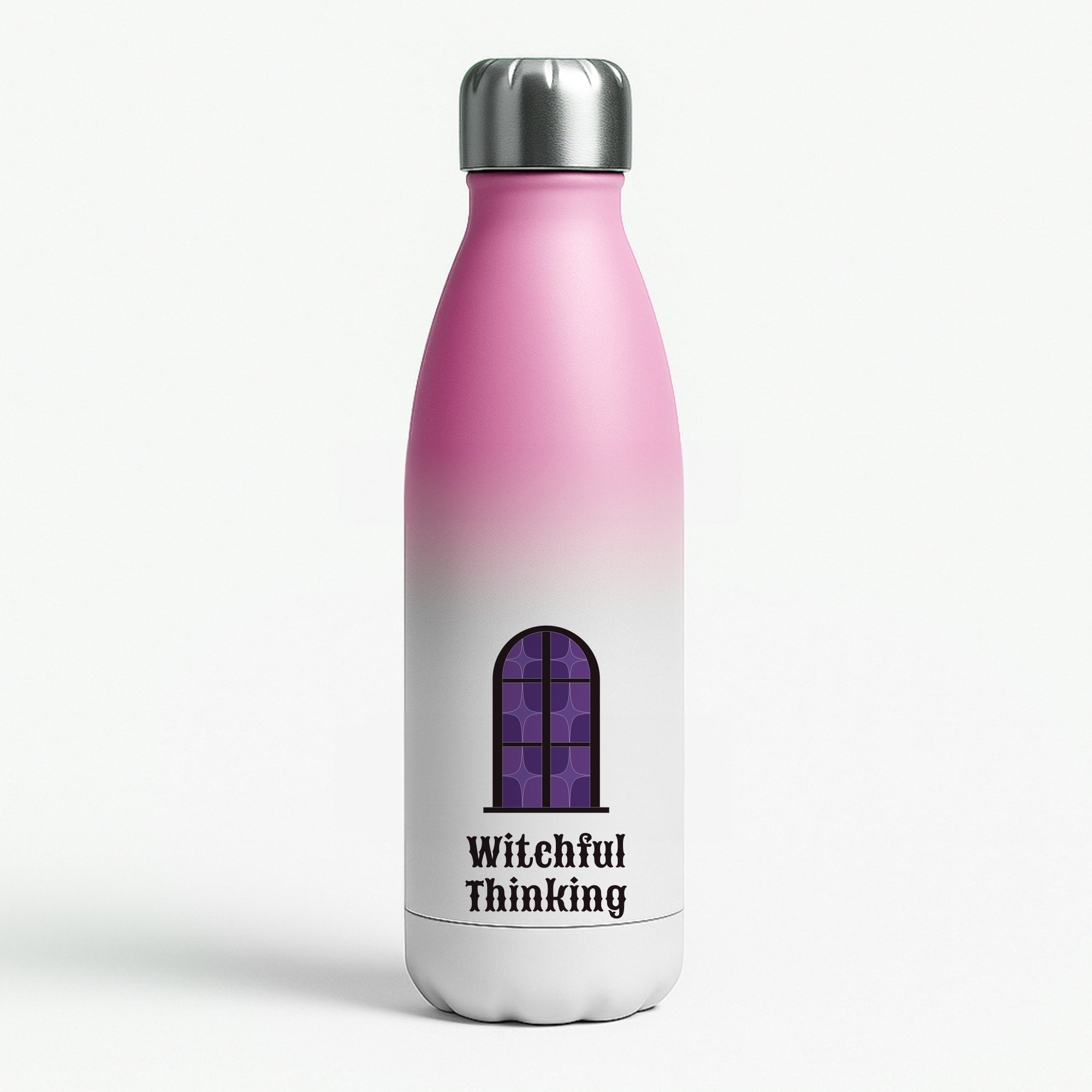 Witchful Thinking Pink Water Bottle