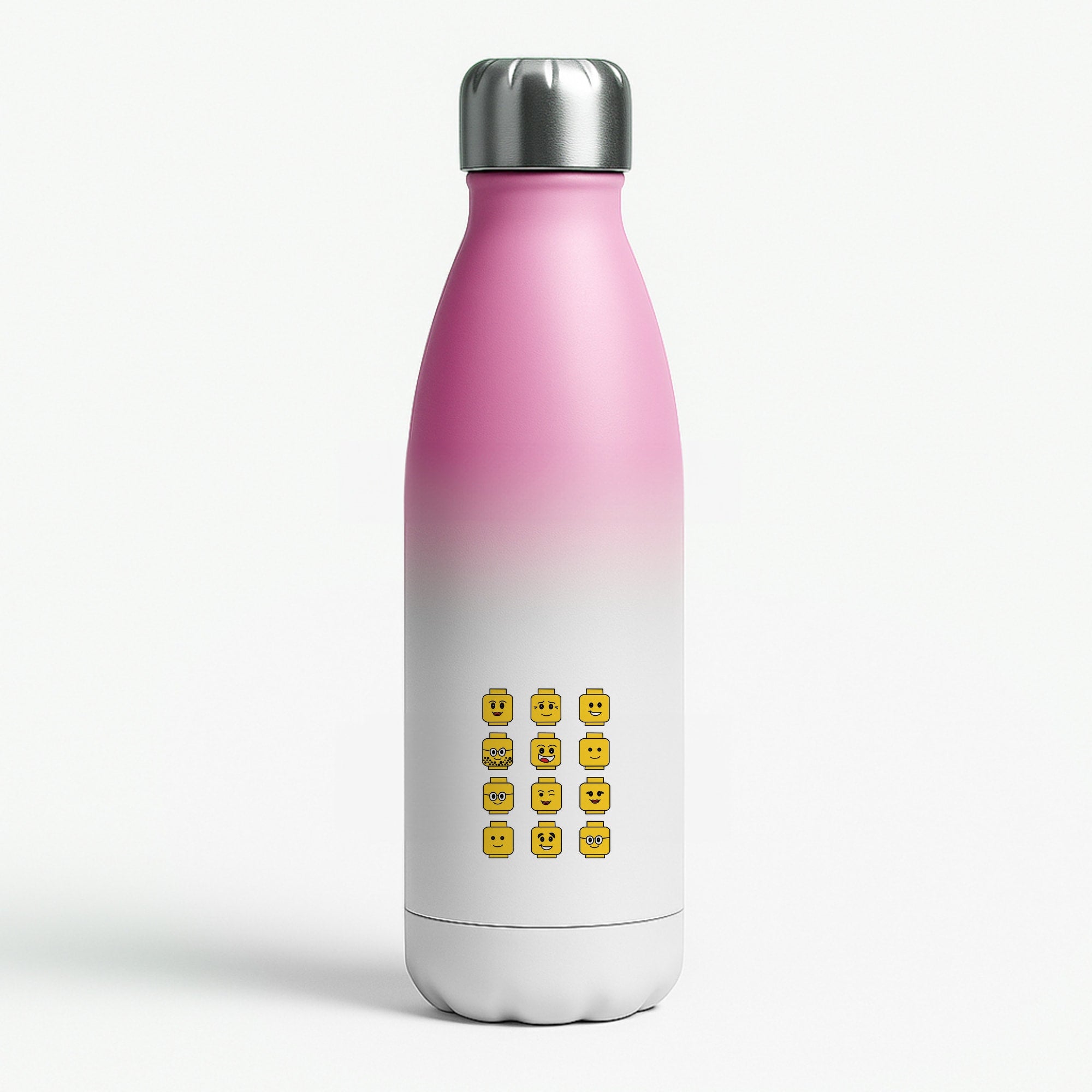 Characters - Bricks Pink Water Bottle
