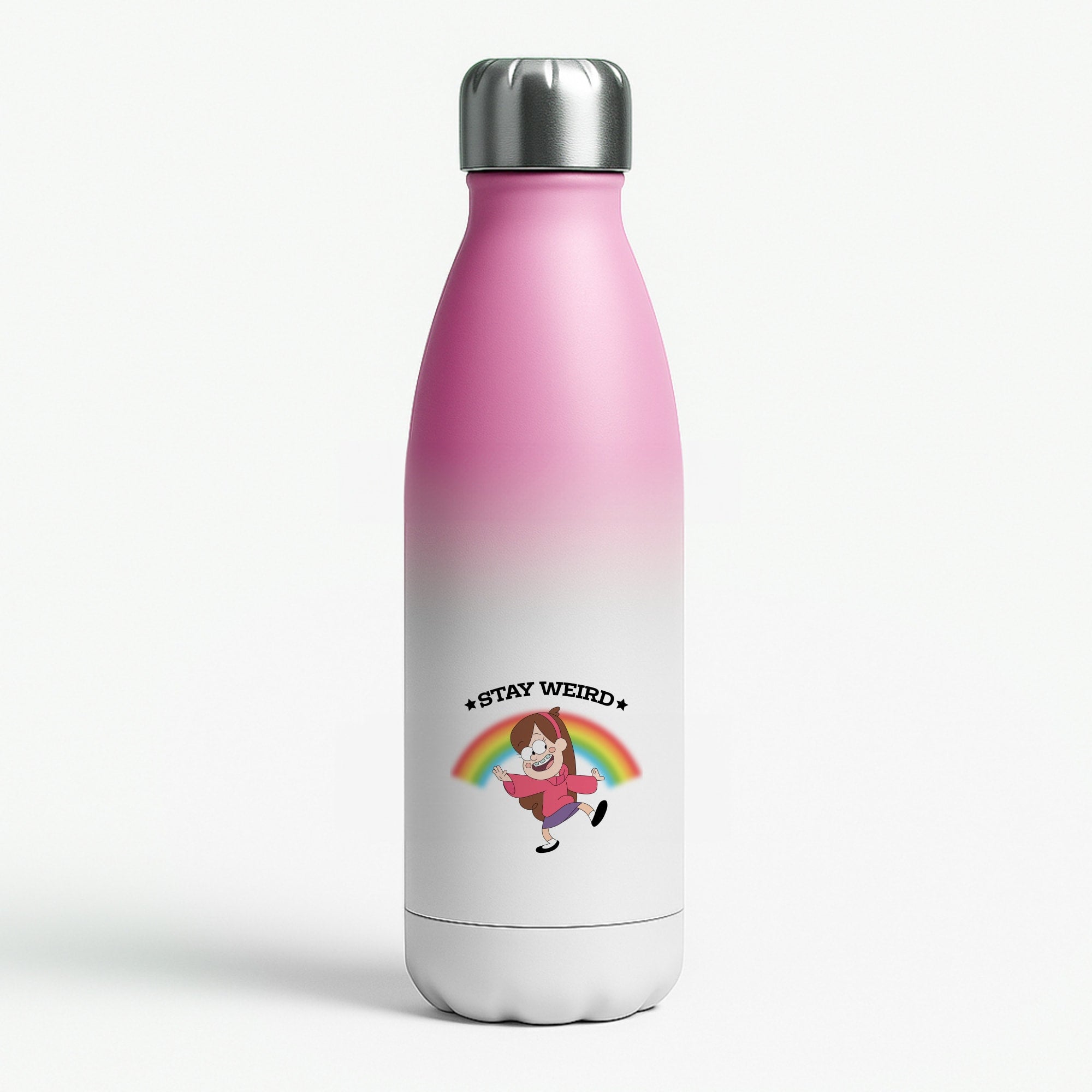 Stay Weird Pink Water Bottle