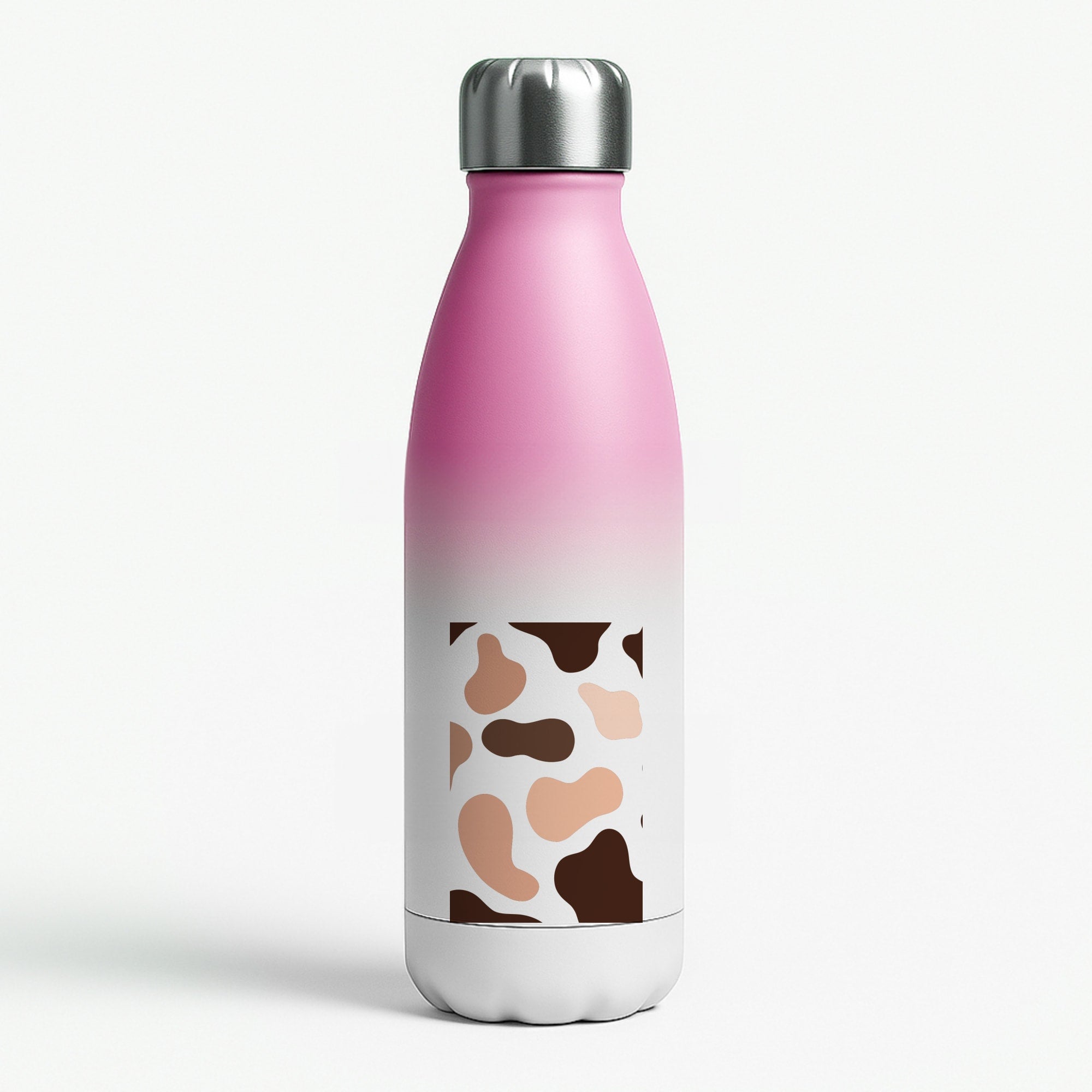 Cowprint Nude Pink Water Bottle