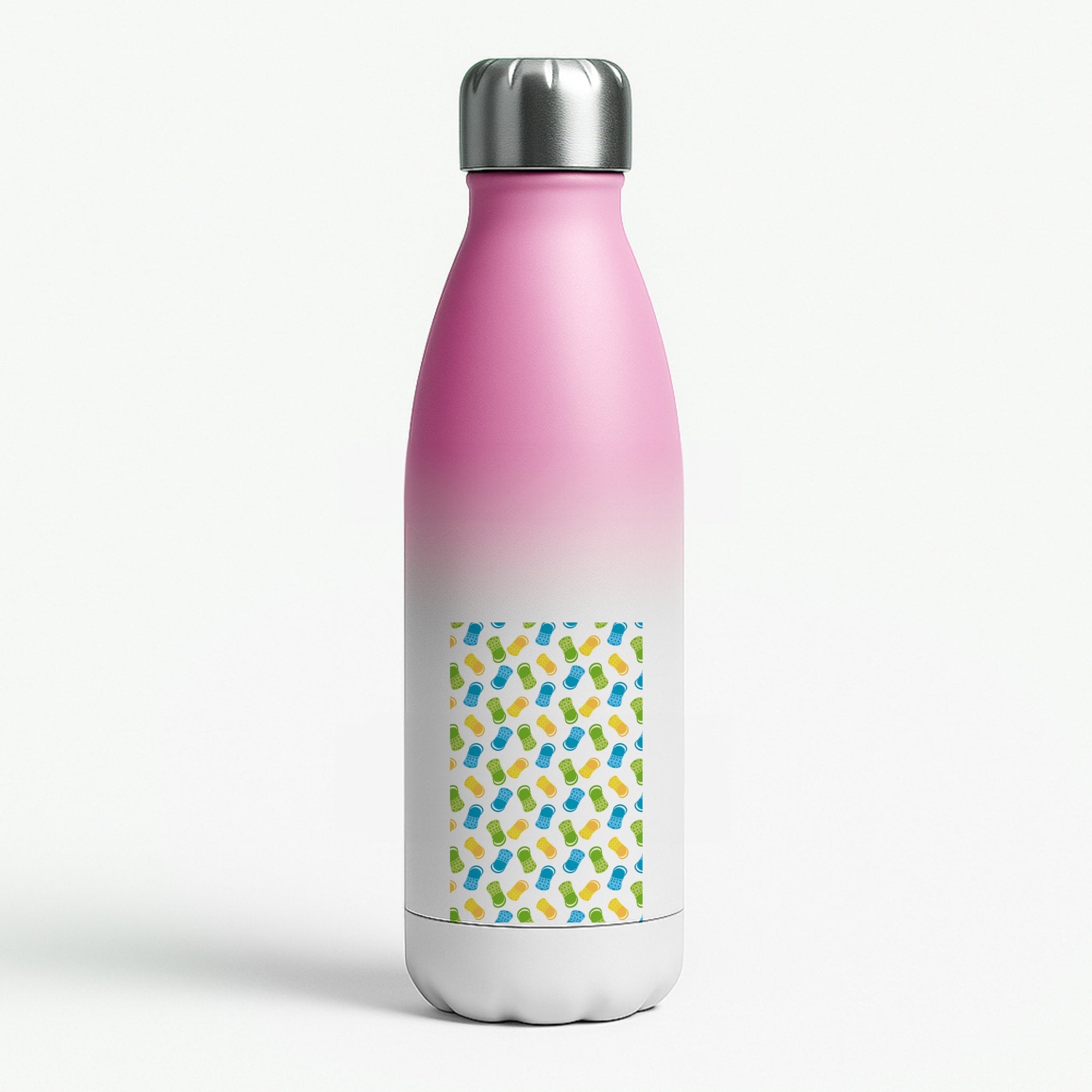 Pattern - Crocs Pink Water Bottle