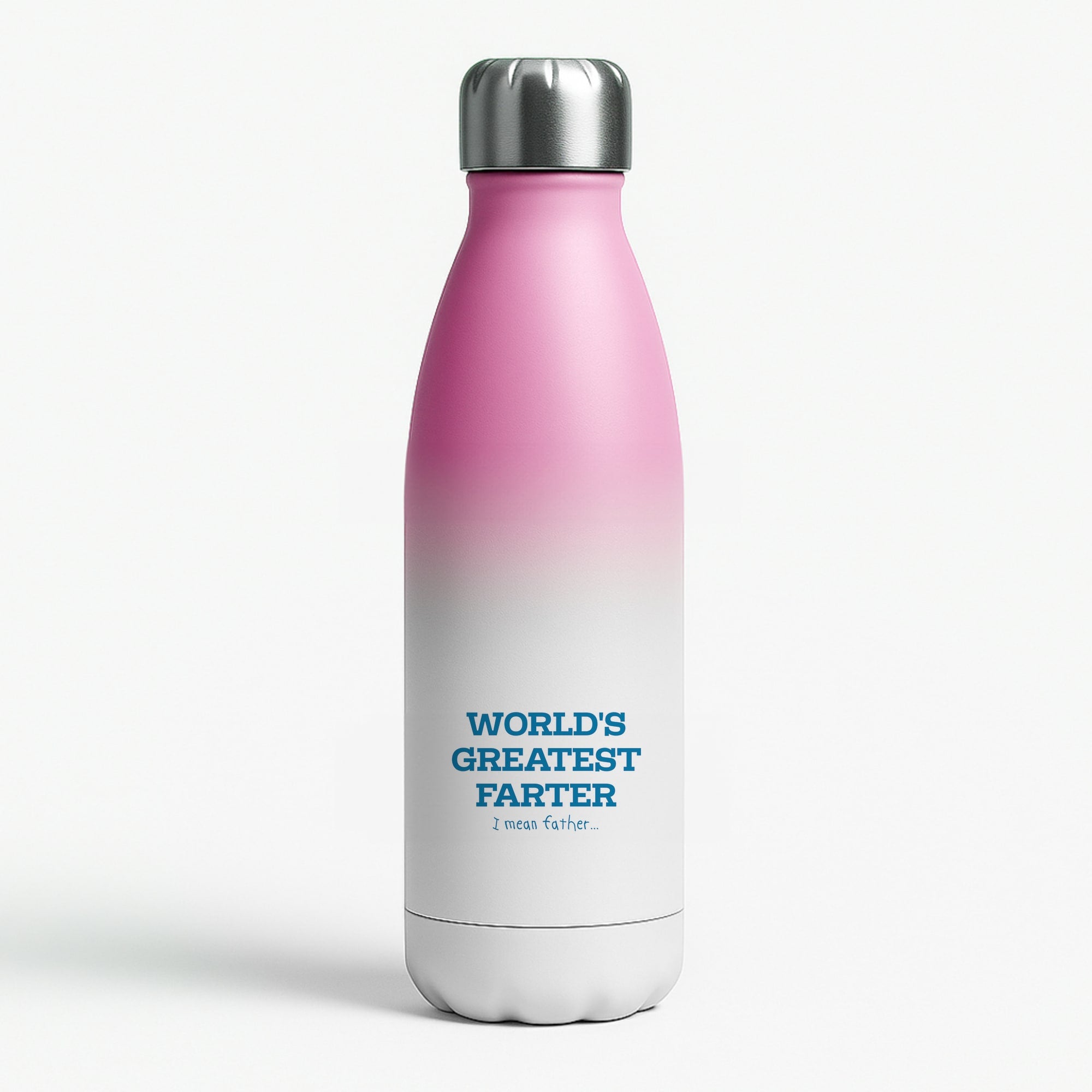 World's Greatest Farter Pink Water Bottle