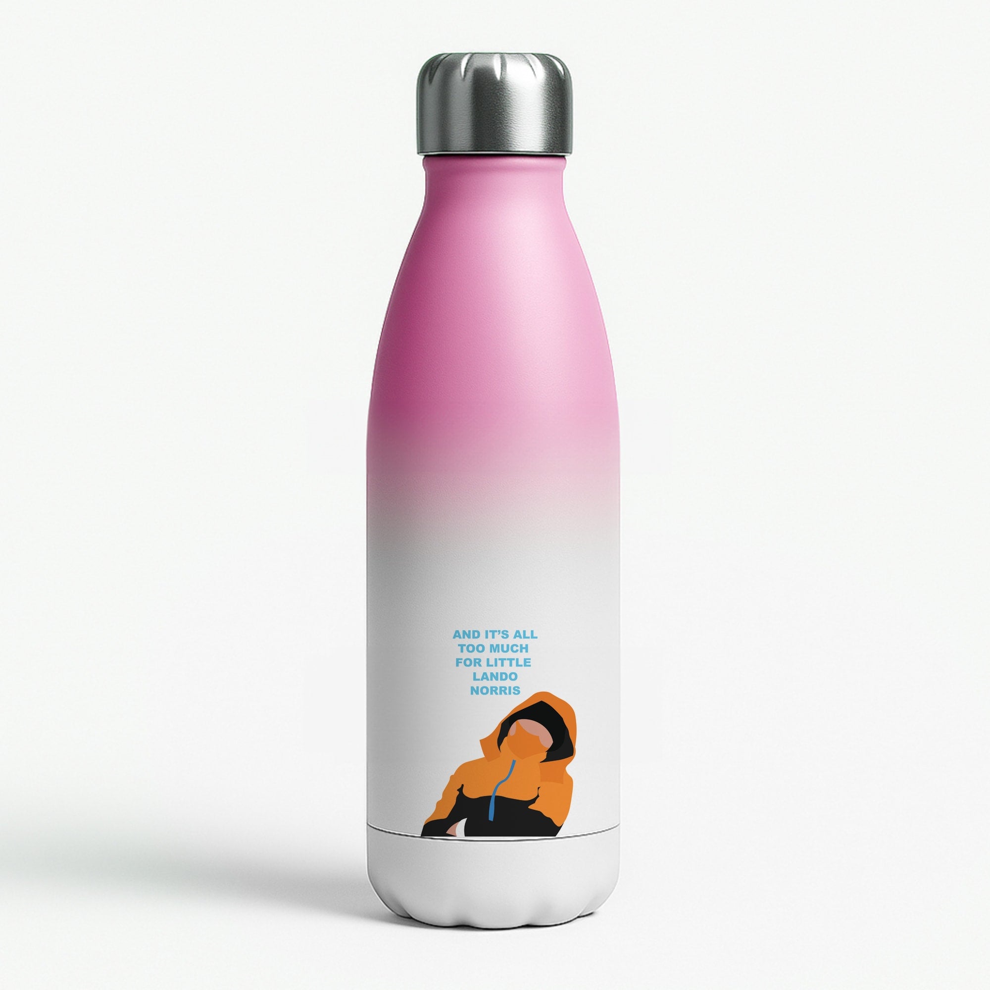 And It's All Too Much Pink Water Bottle