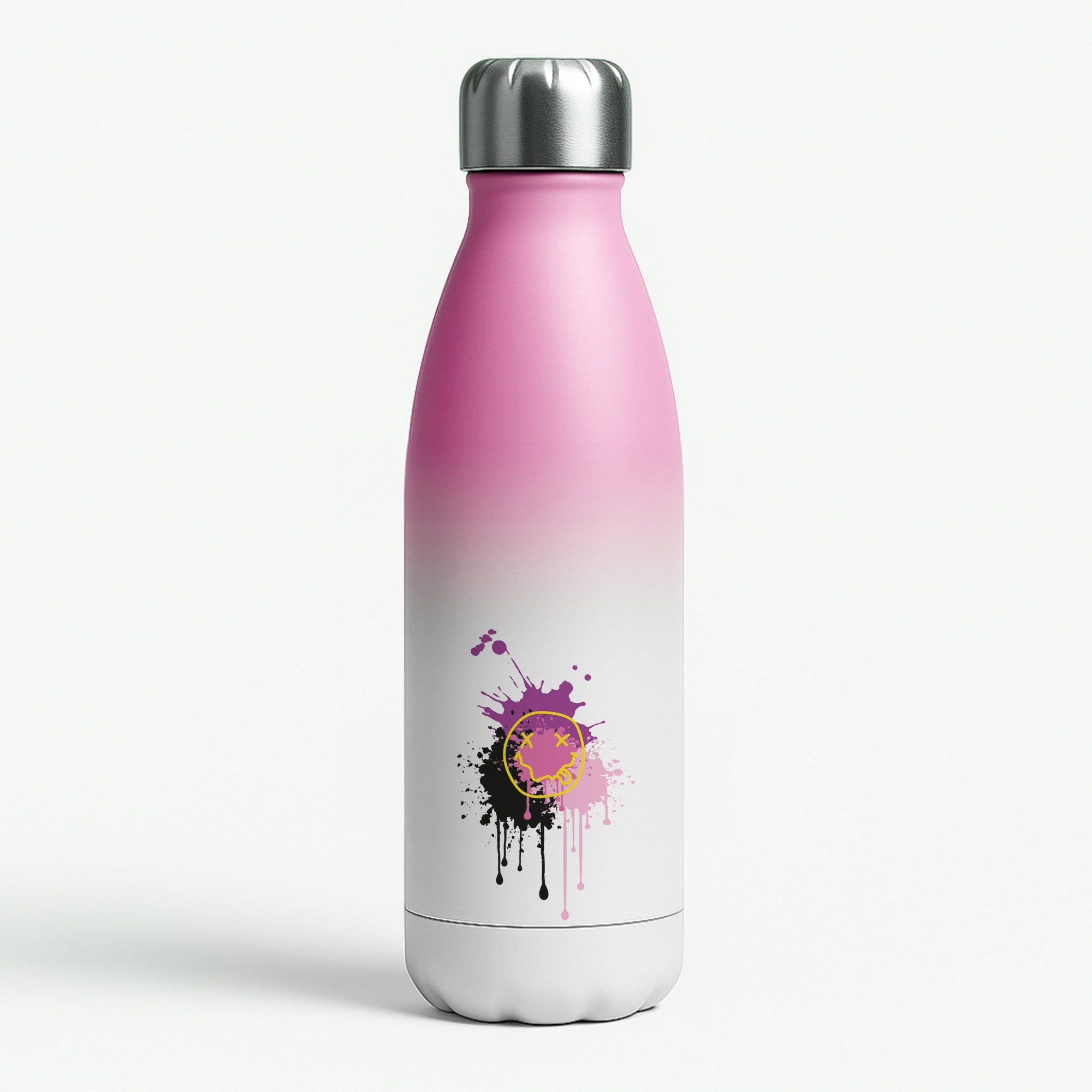 Pink Graffiti - Skate Aesthetic Pink Water Bottle