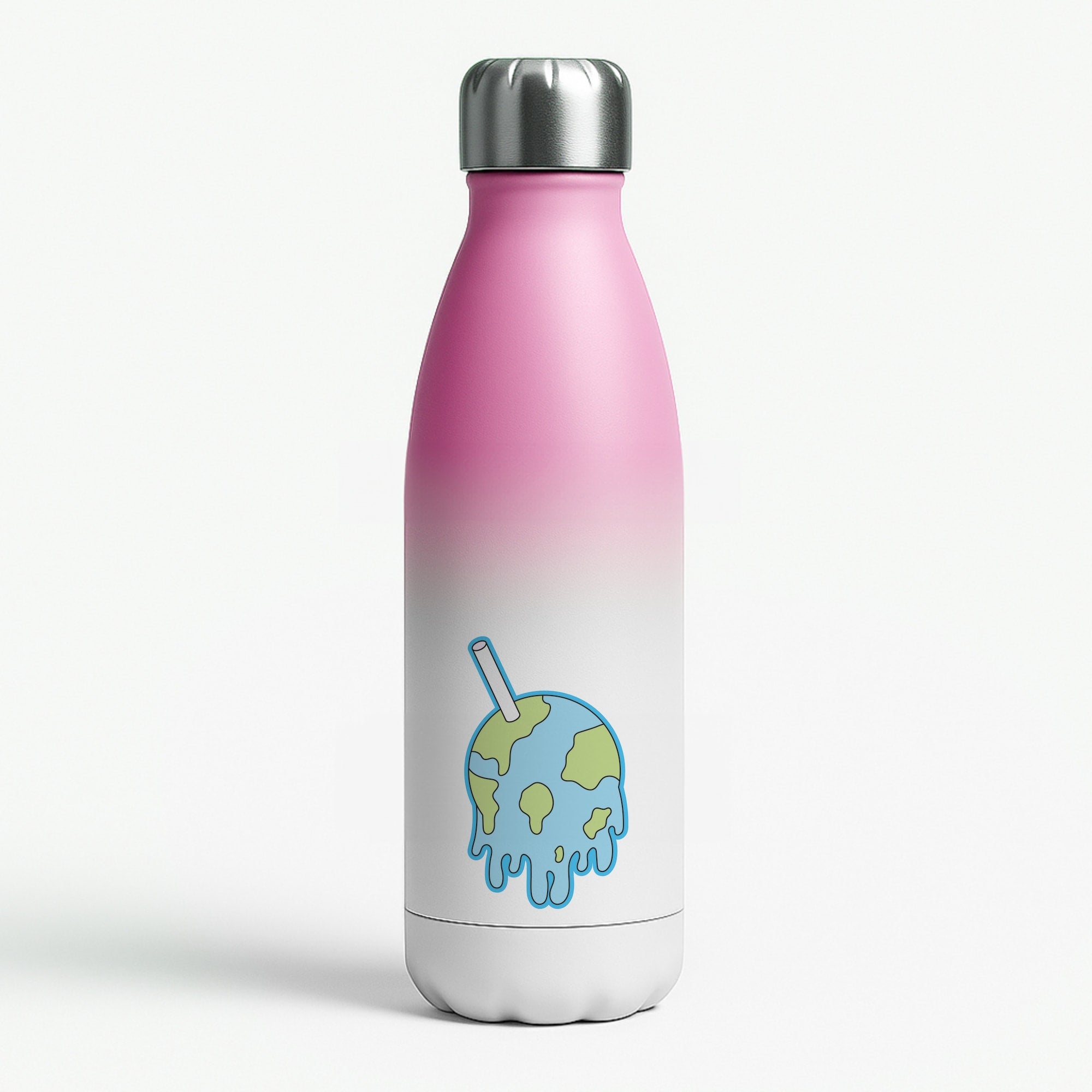 Straw - Juice Pink Water Bottle
