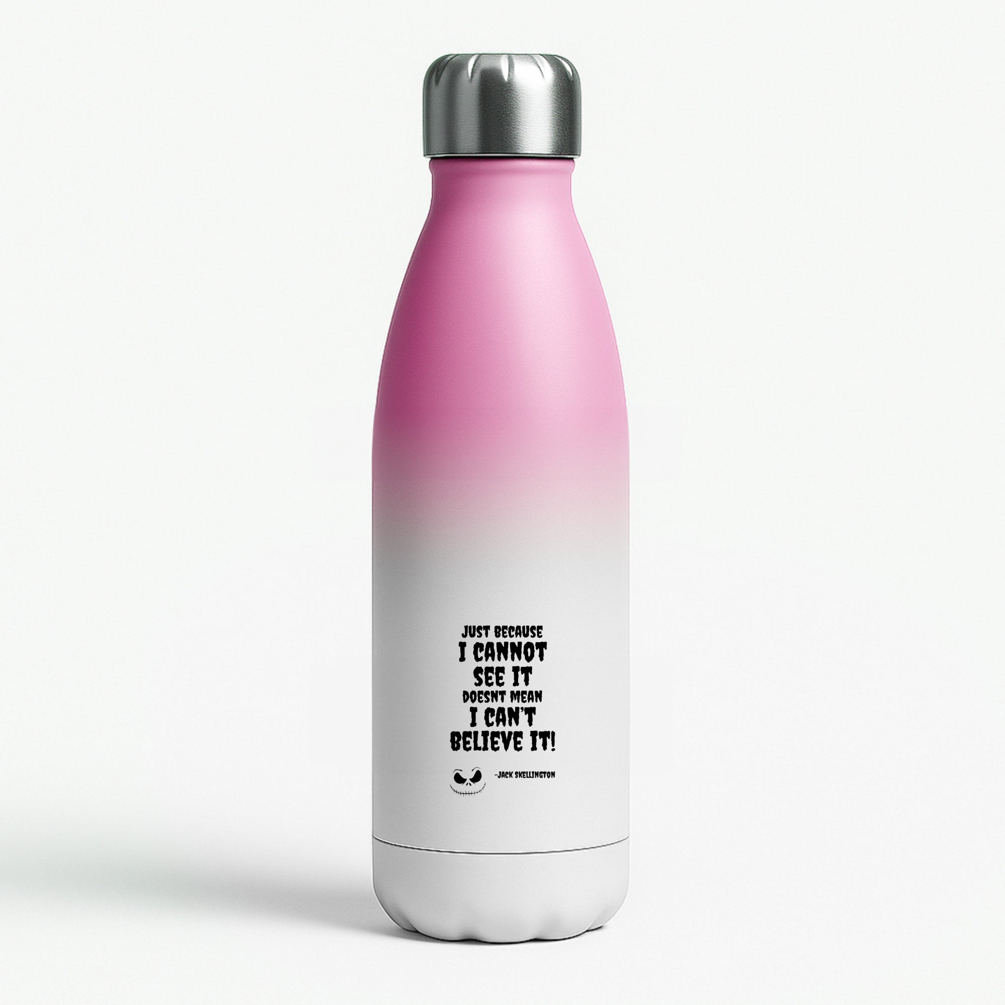 TNBC - Jack Skellington Pink Water Bottle