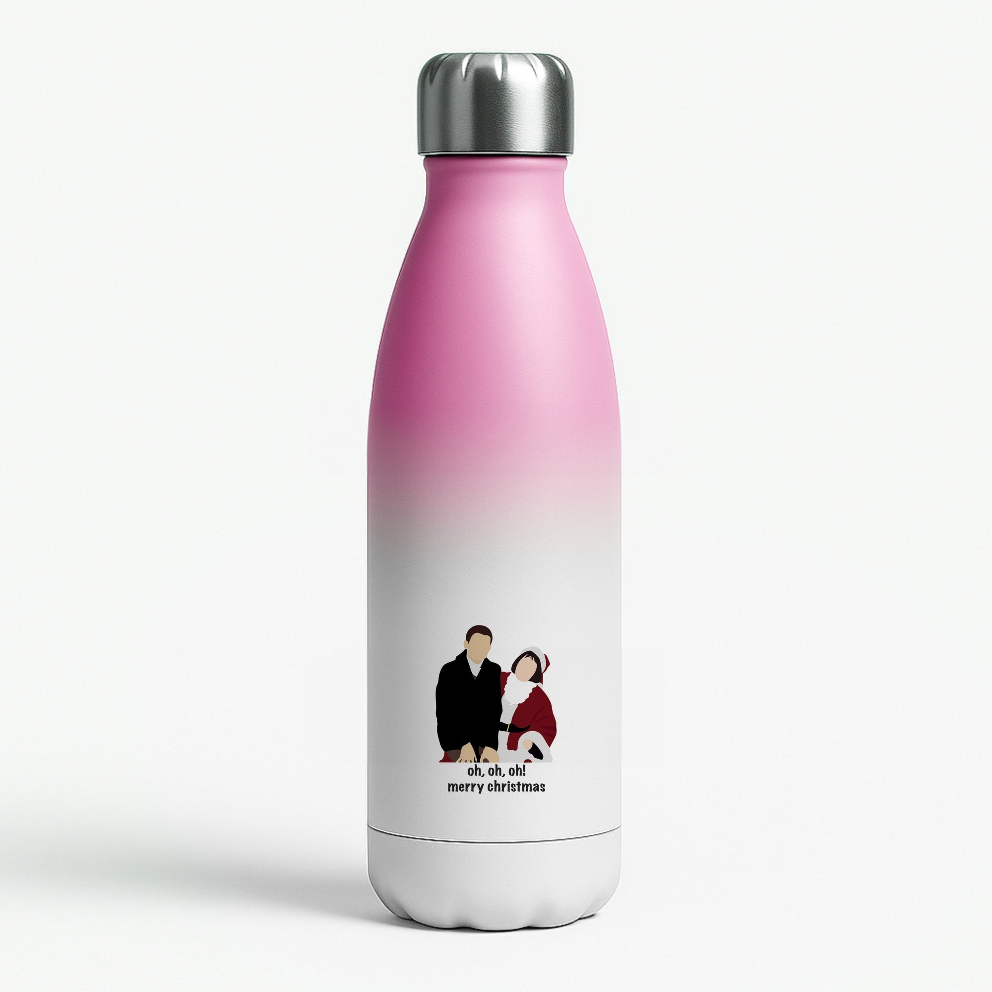 Oh Oh Oh - Gaving And Stacey Pink Water Bottle