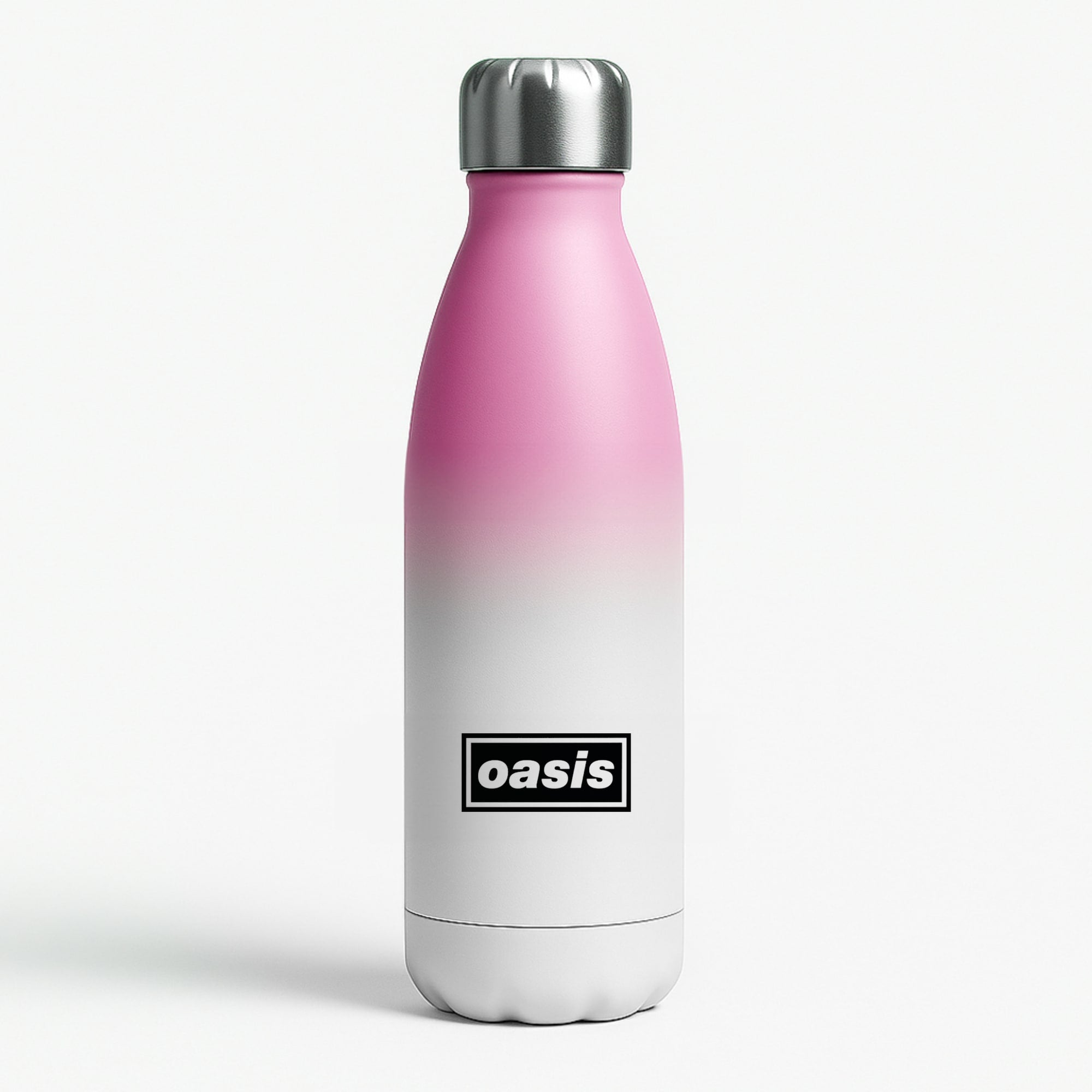 Band Name Pink Water Bottle