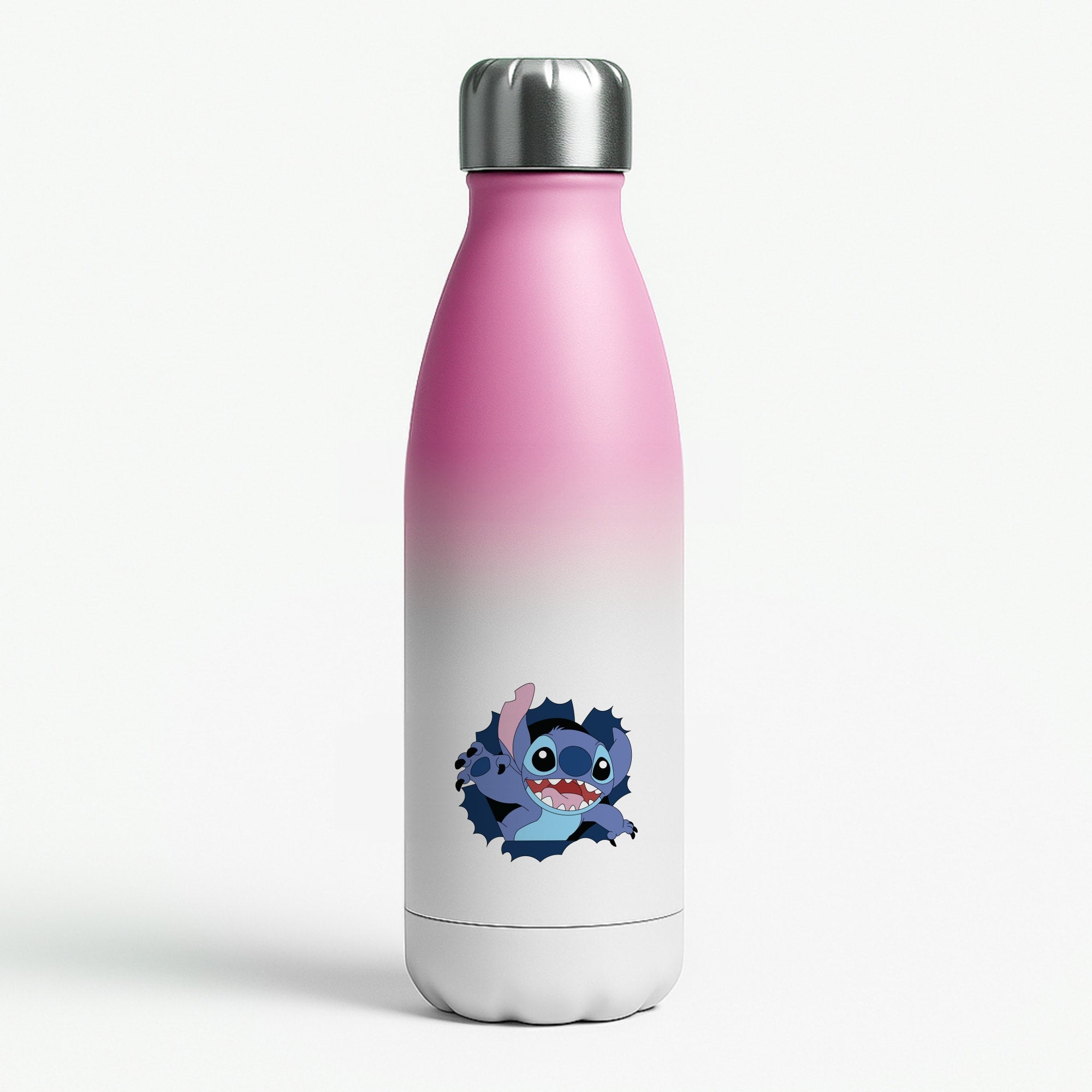 Torn Blue Alien Pink Water Bottle