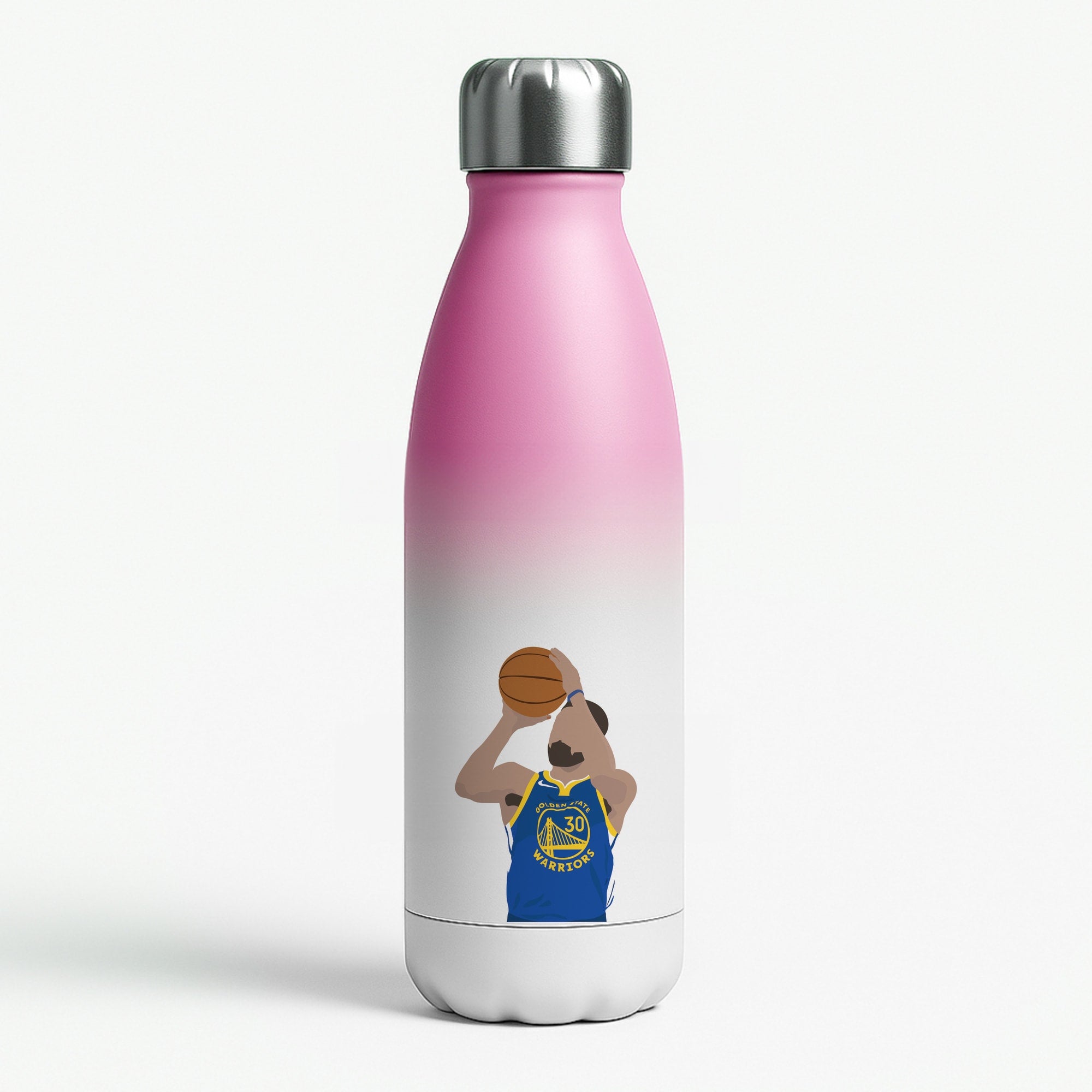 Curry - Basketball Pink Water Bottle