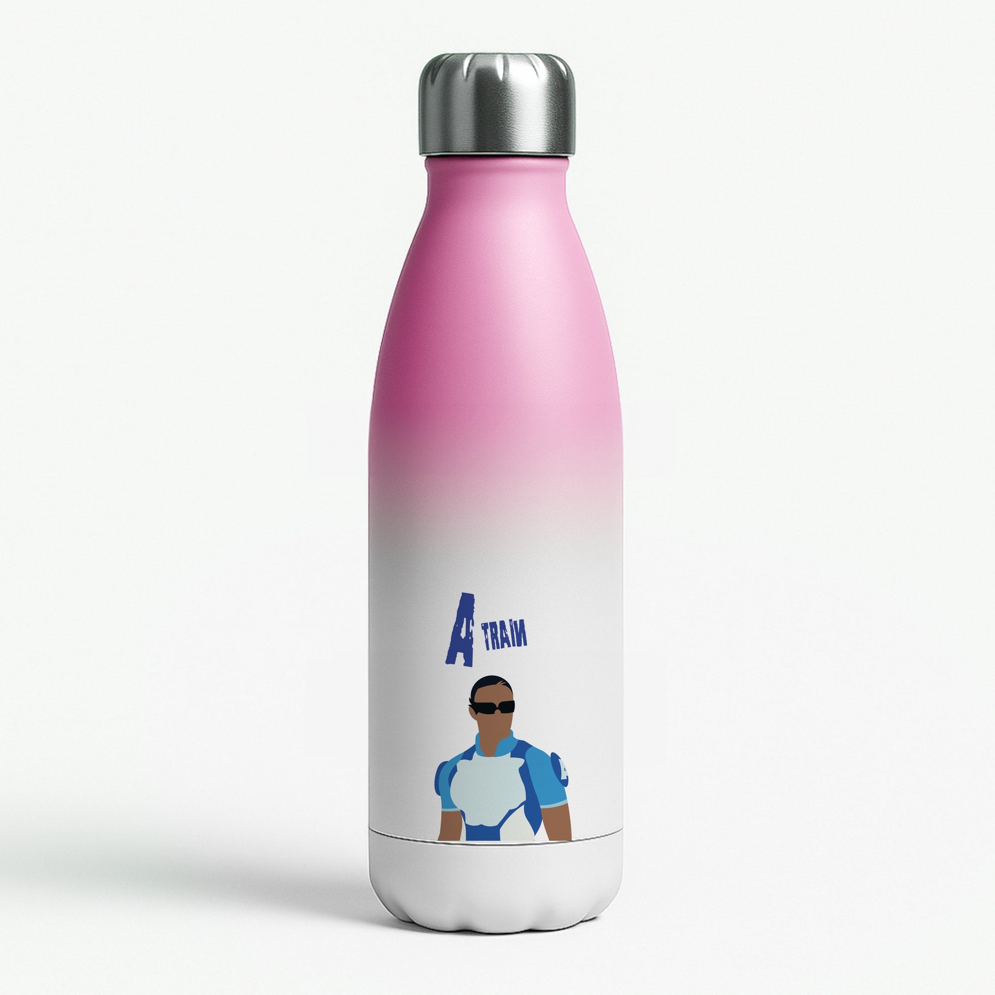 A Train Pink Water Bottle
