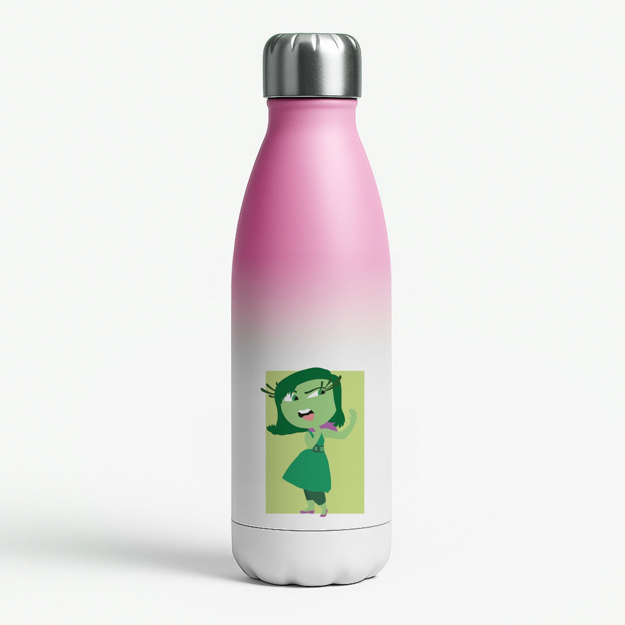 Disgust - Inside Out Pink Water Bottle