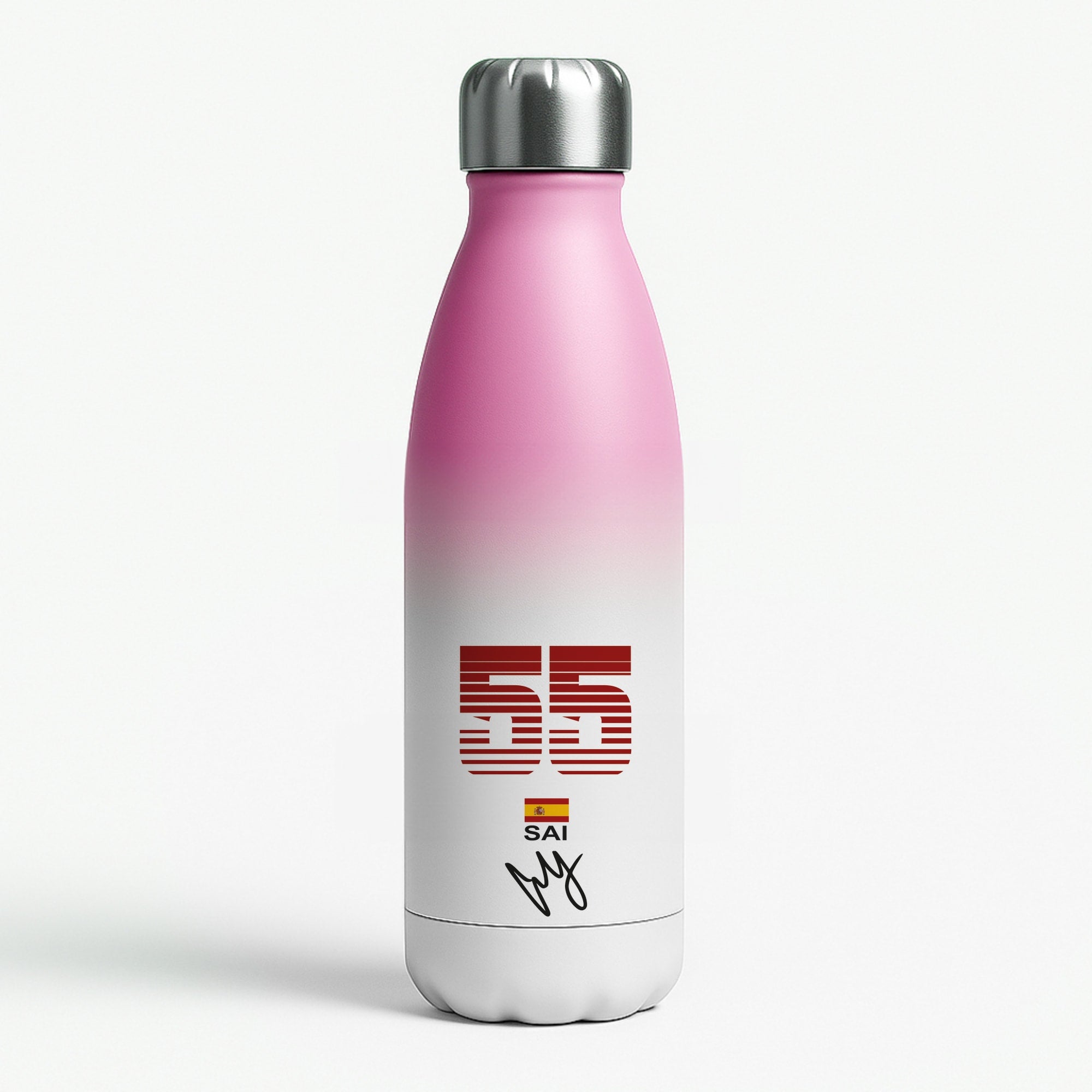 Sainz - F1 Pink Water Bottle