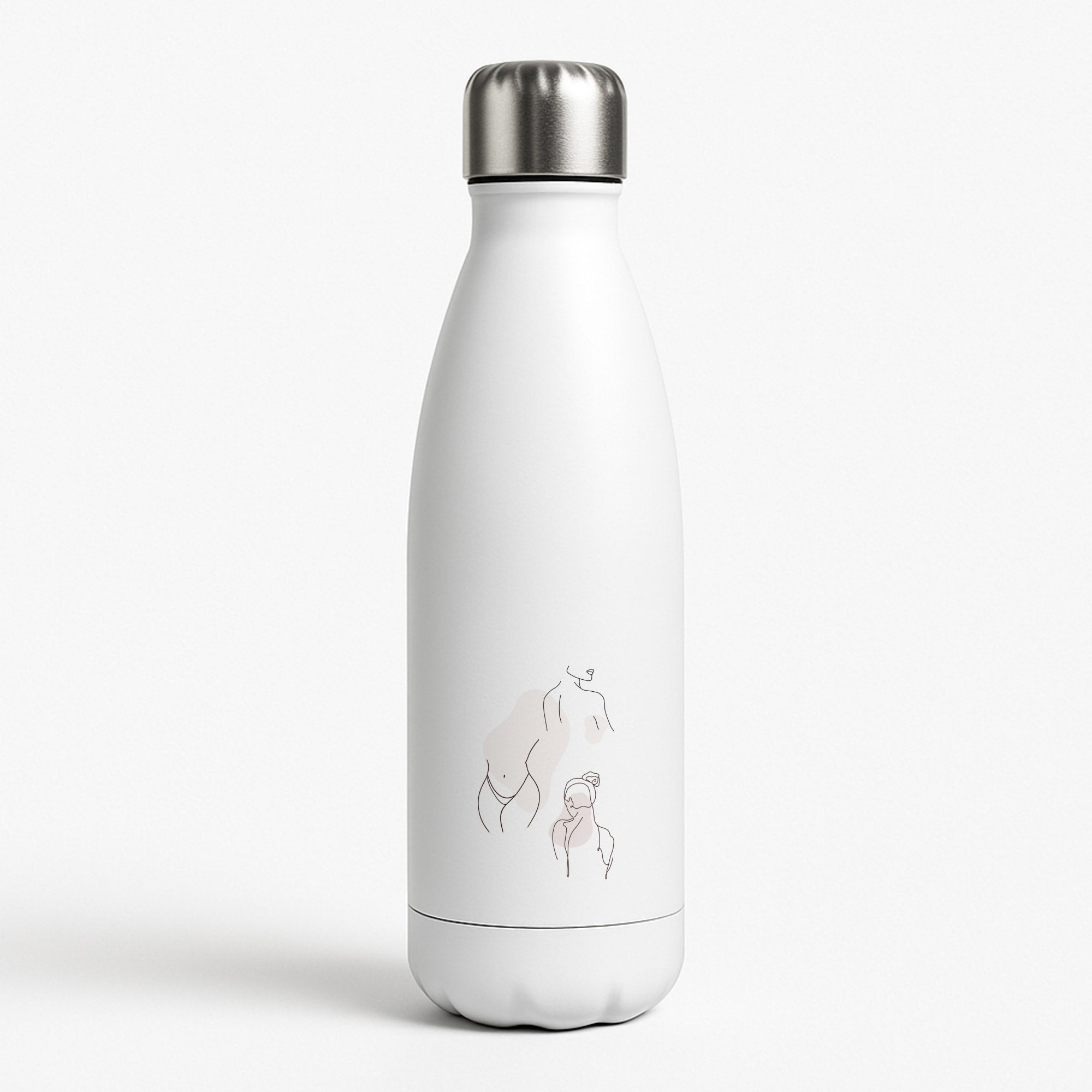 Silouhette nude White Water Bottle