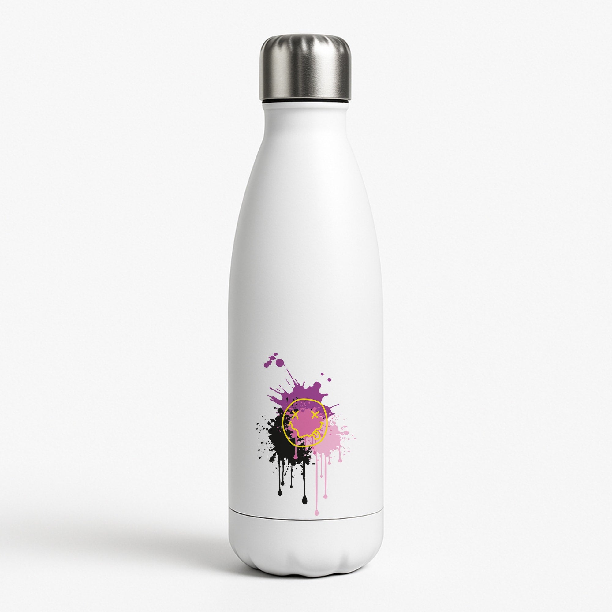 Pink Graffiti - Skate Aesthetic White Water Bottle