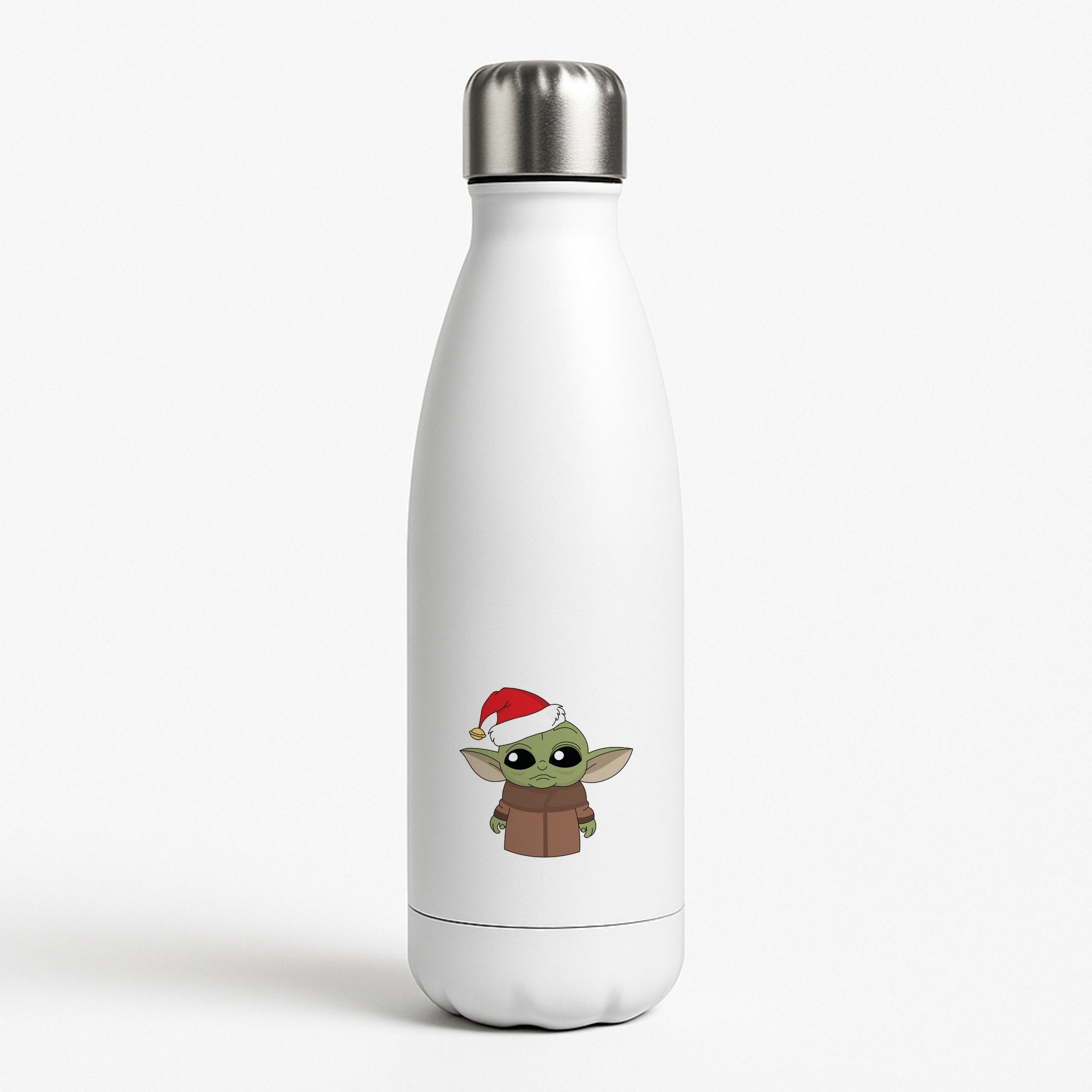 Baby Yoda White Water Bottle