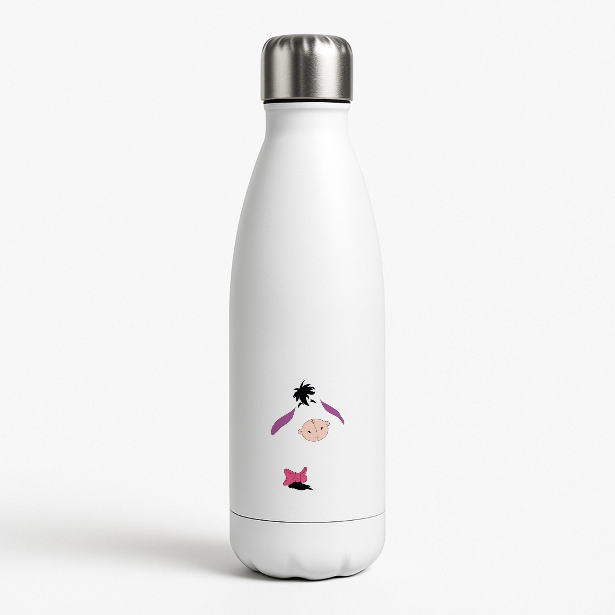 Faceless Donkey White Water Bottle