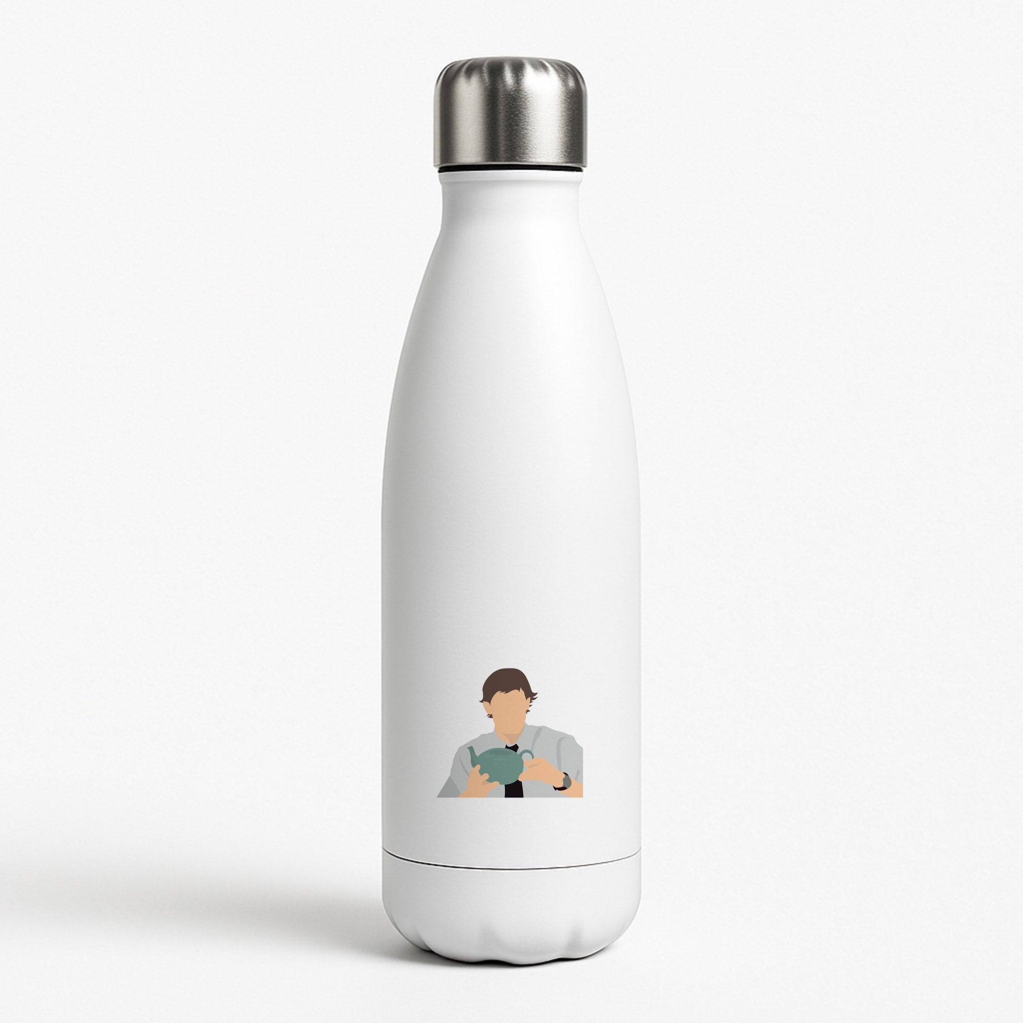 Jim's Tea Pot For Pam White Water Bottle
