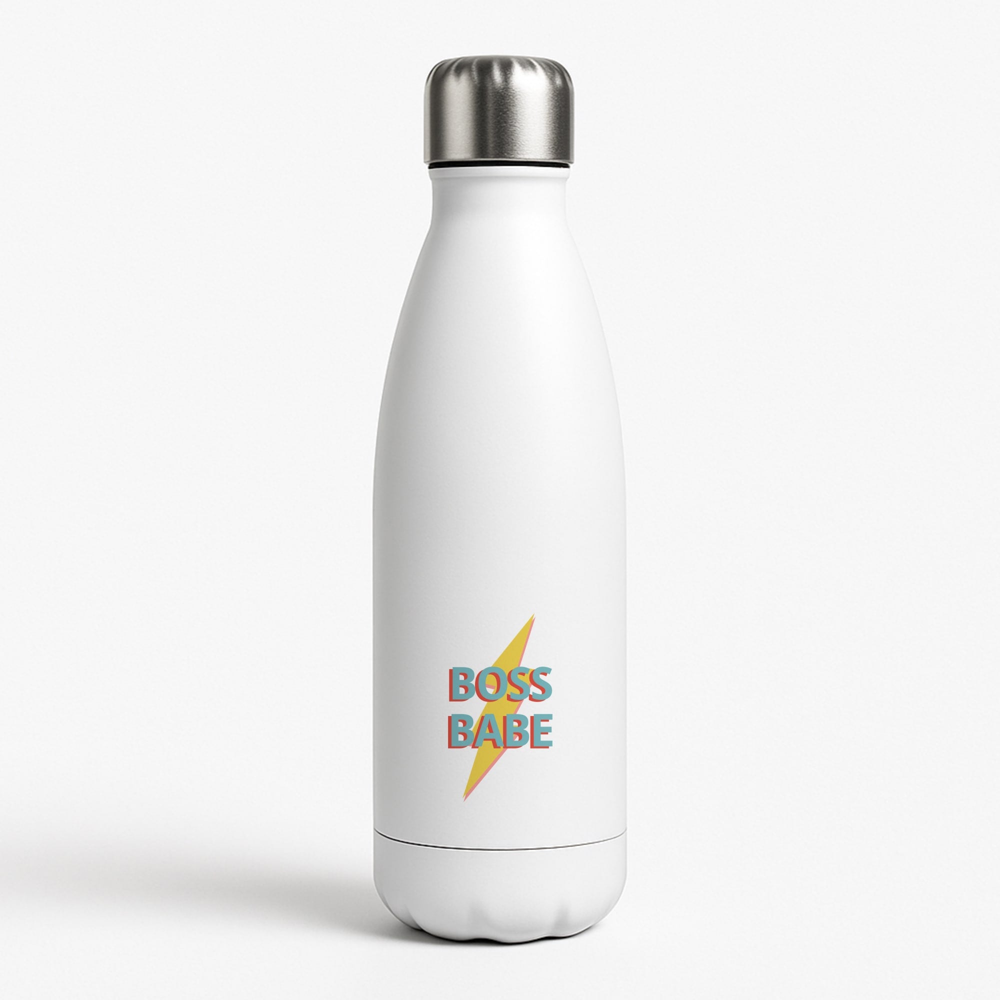 Boss Babe White Water Bottle