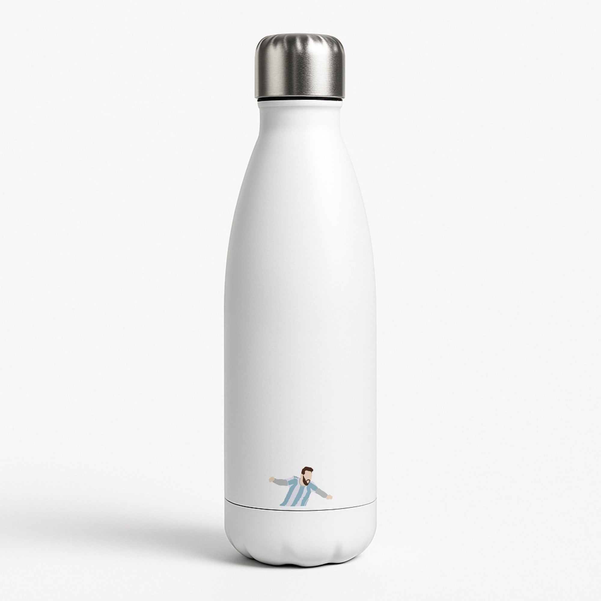 Goal - Messi White Water Bottle