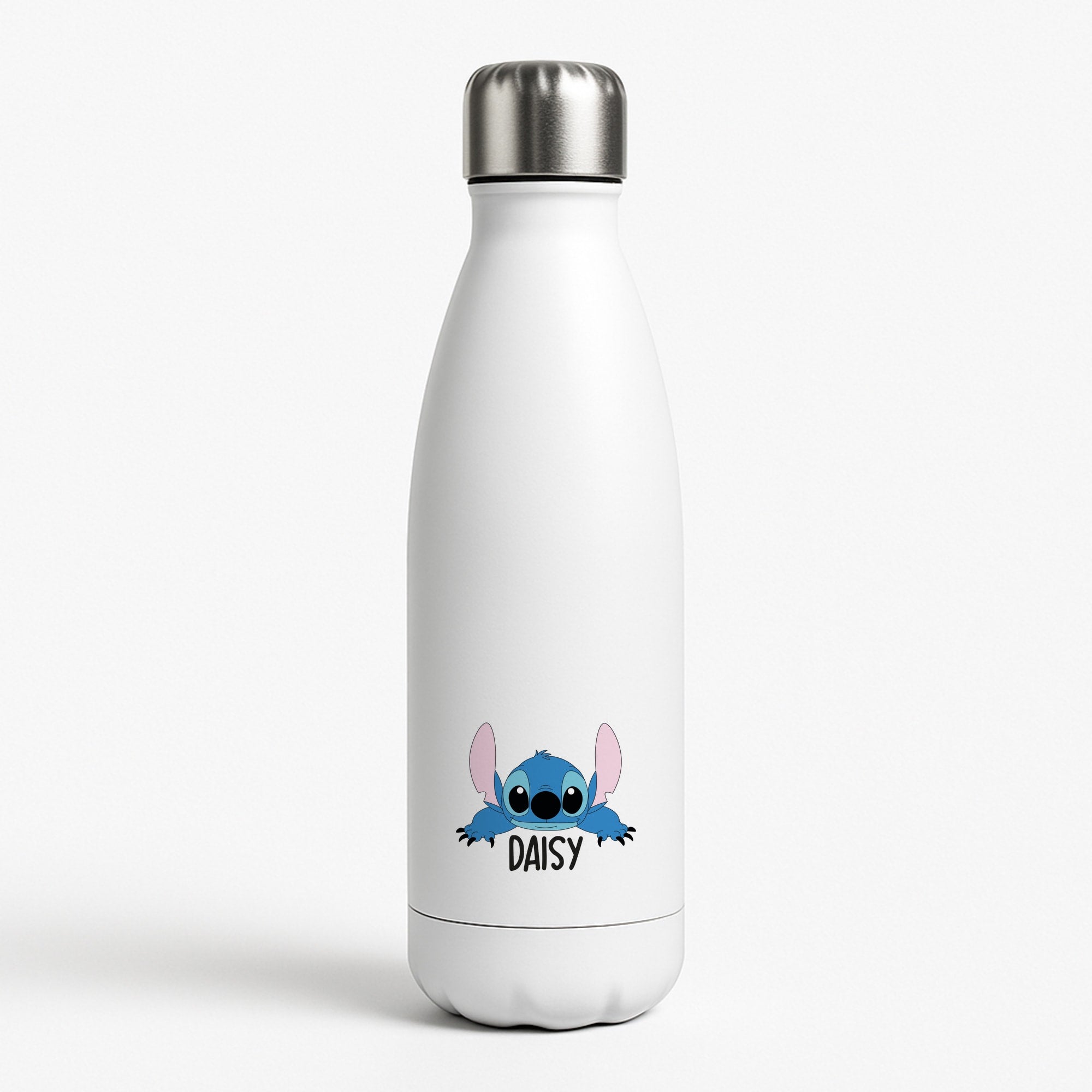 Blue Alien - Personalised Disney White Water Bottle