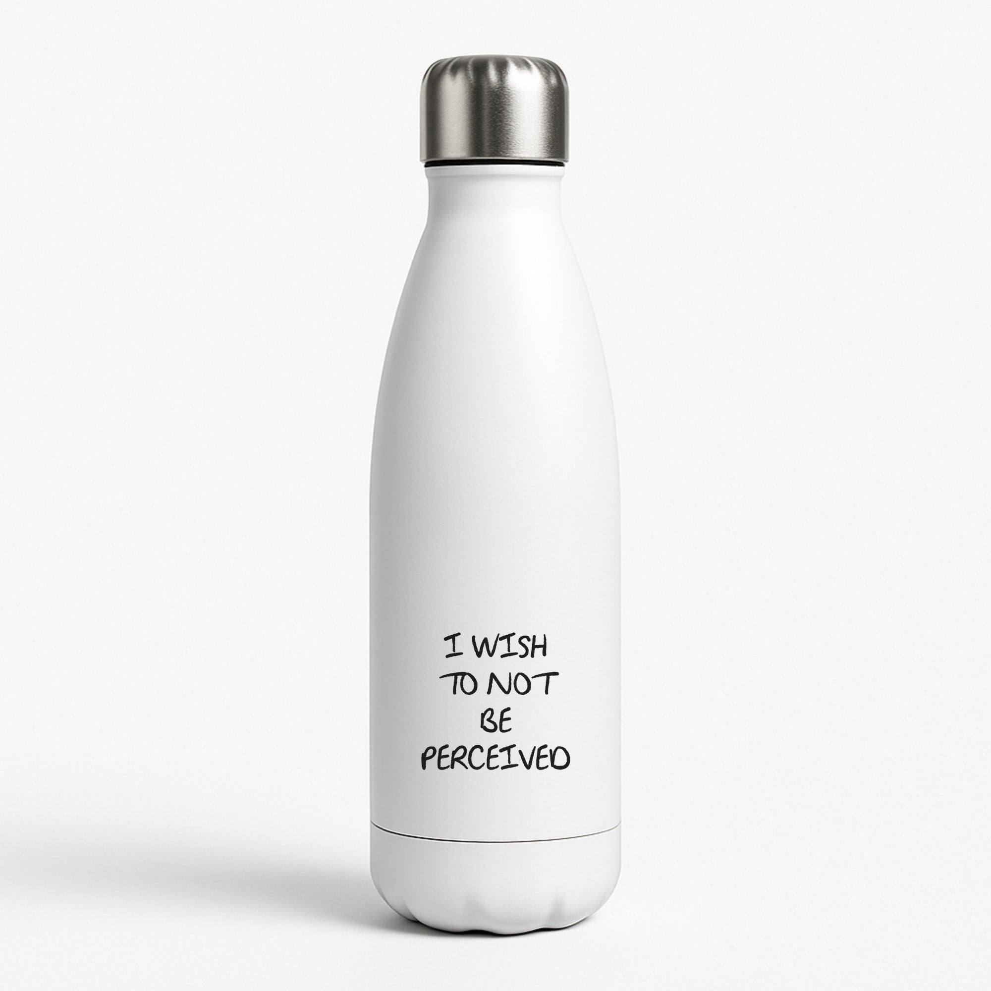 I Wish To Not Be Perceived Water Bottle