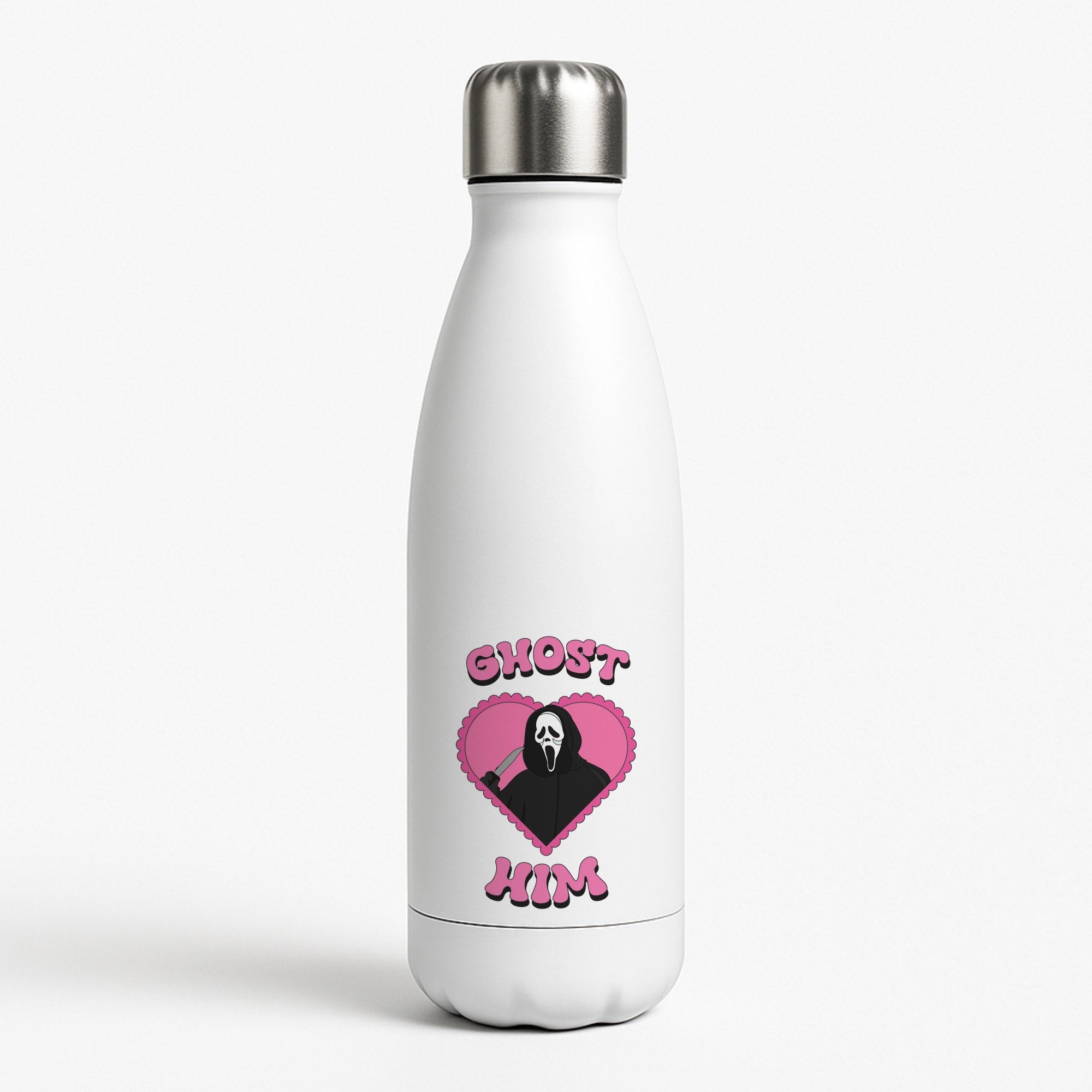 Ghost Him White Water Bottle