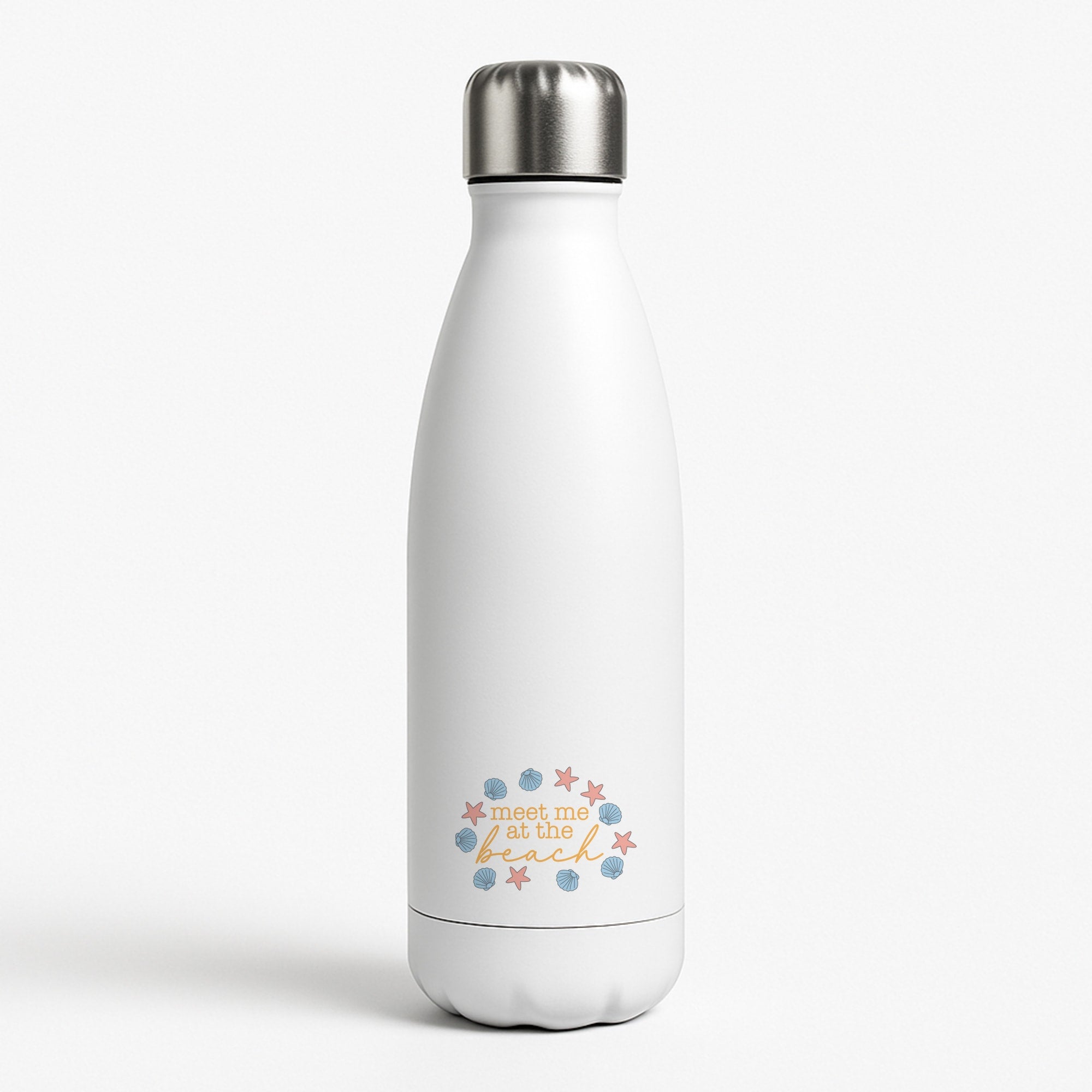 Meet Me At The Beach - Summer White Water Bottle