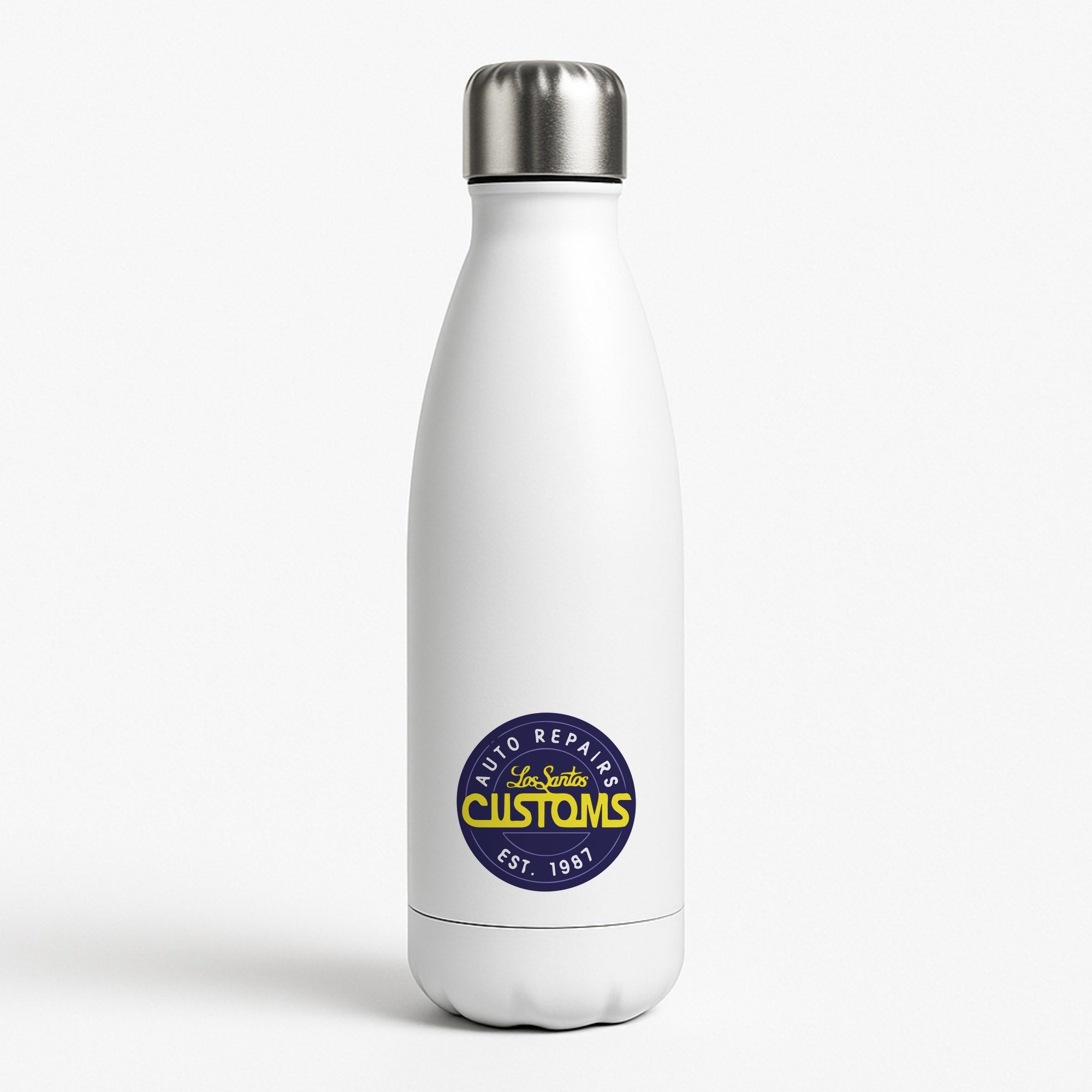 Los Santos Customs - Video Game White Water Bottle