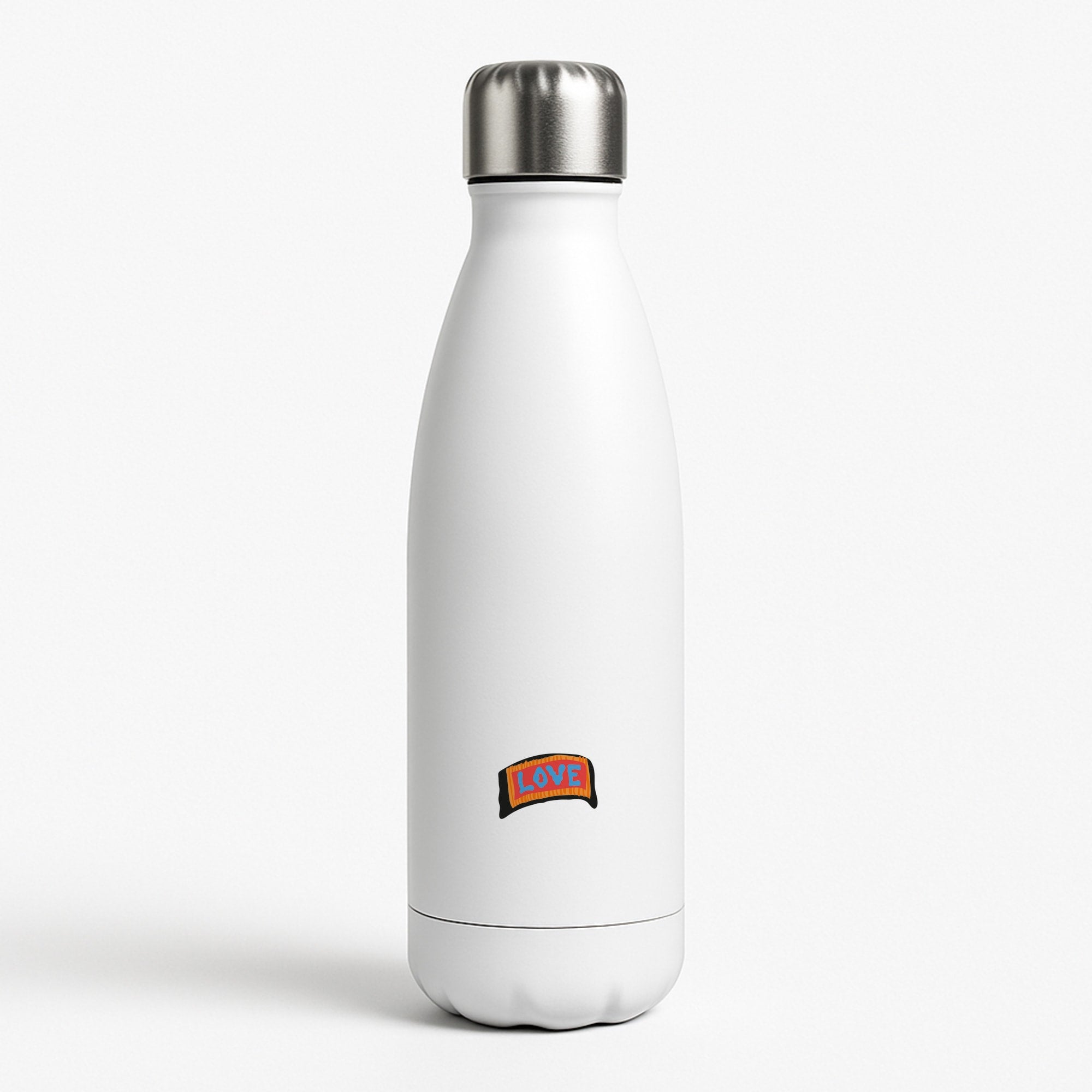 Orange Love - Lil Peep White Water Bottle